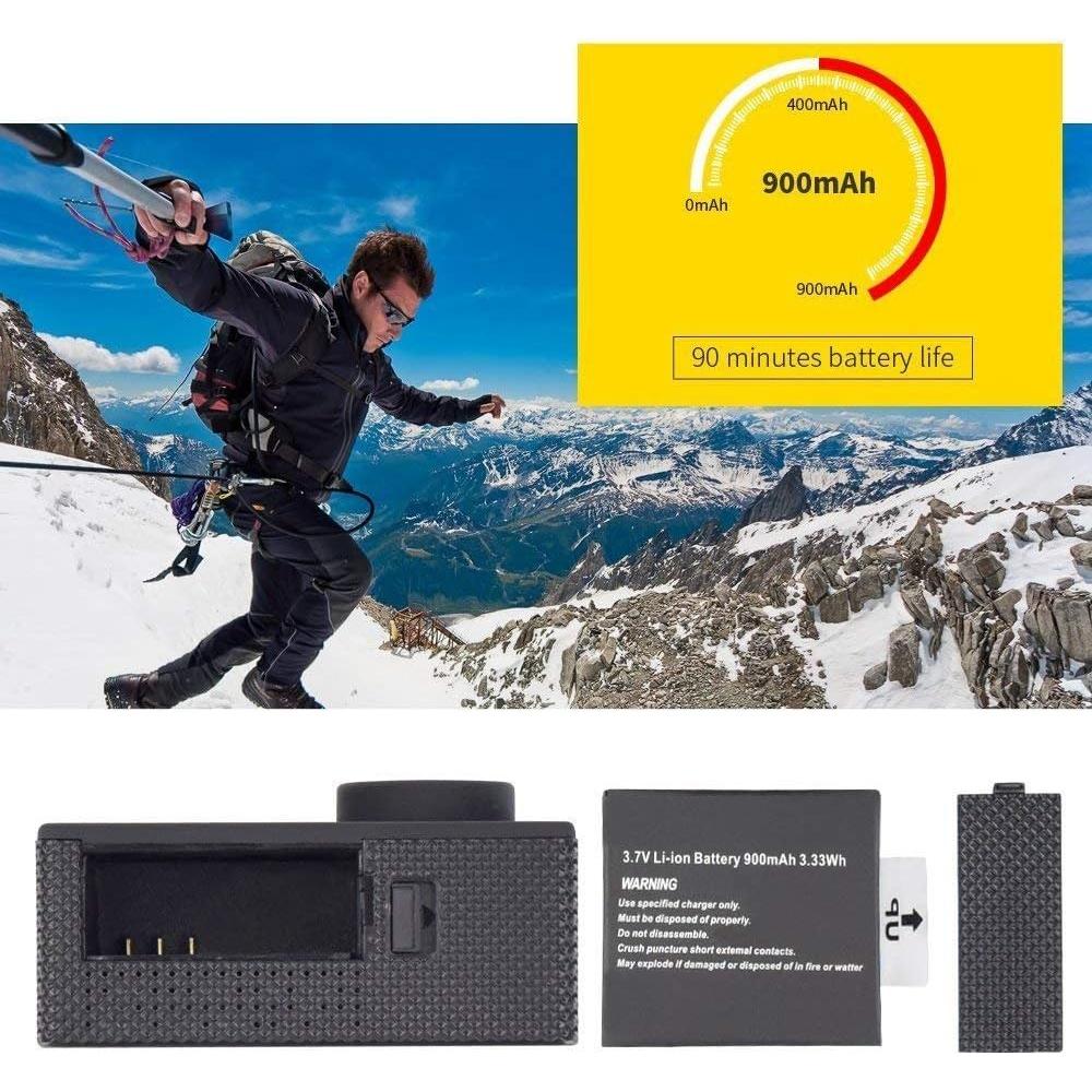 Cámara Deportiva VEMONT 1080P Full HD Impermeable 30m