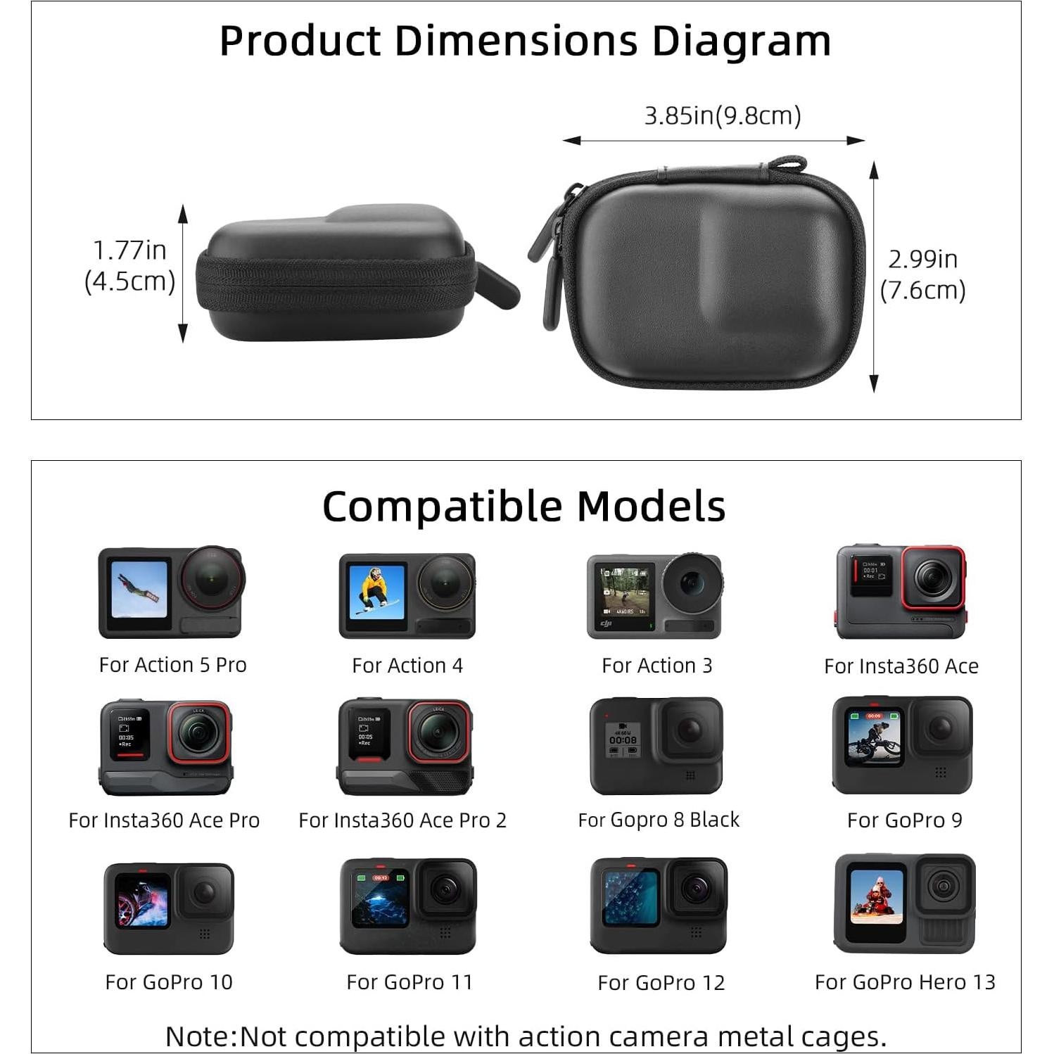 Funda Protectora para DJI Osmo Action 5 Pro y GoPro - Flymile