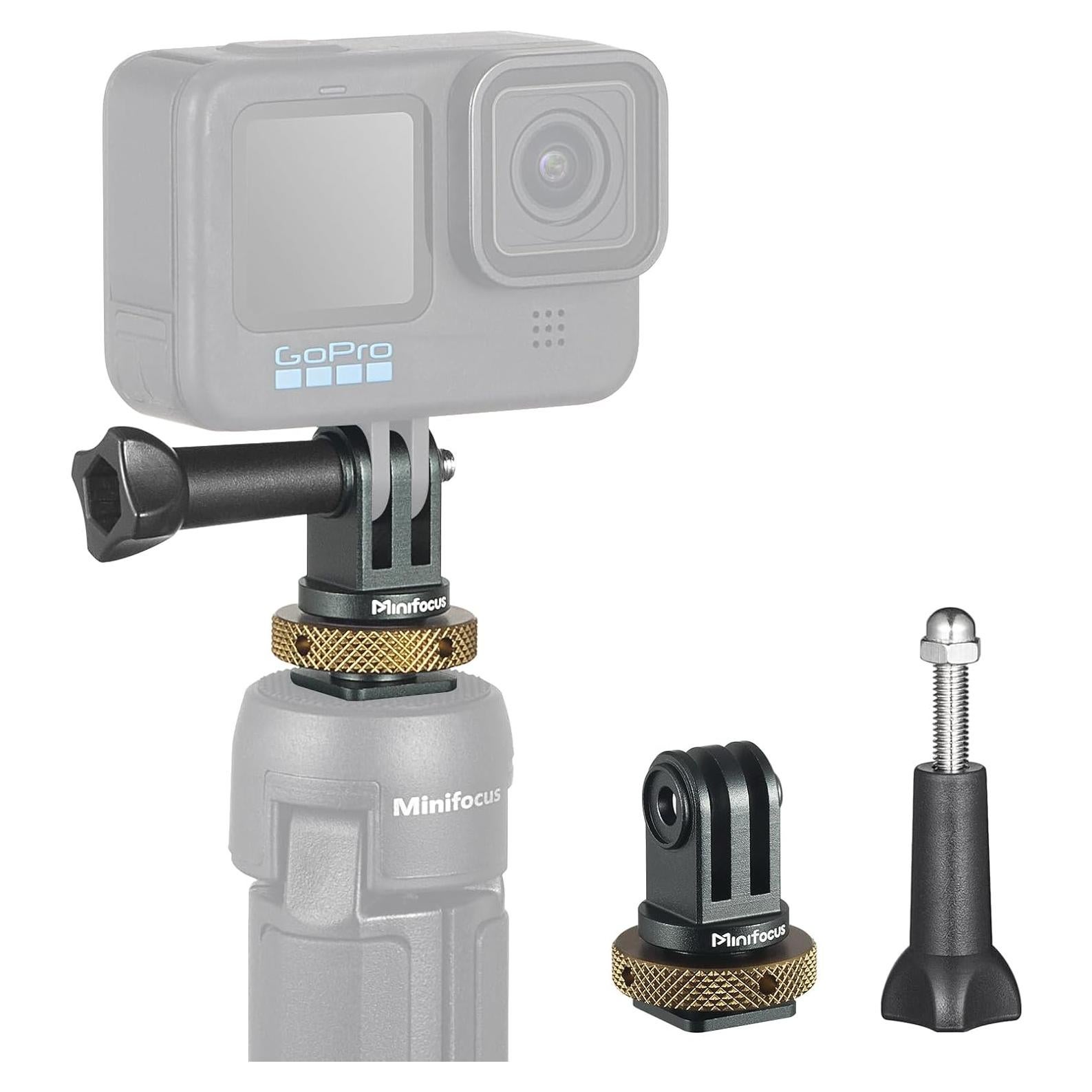 Adaptador de zapata fría MINIFOCUS S5211 para GoPro y cámaras