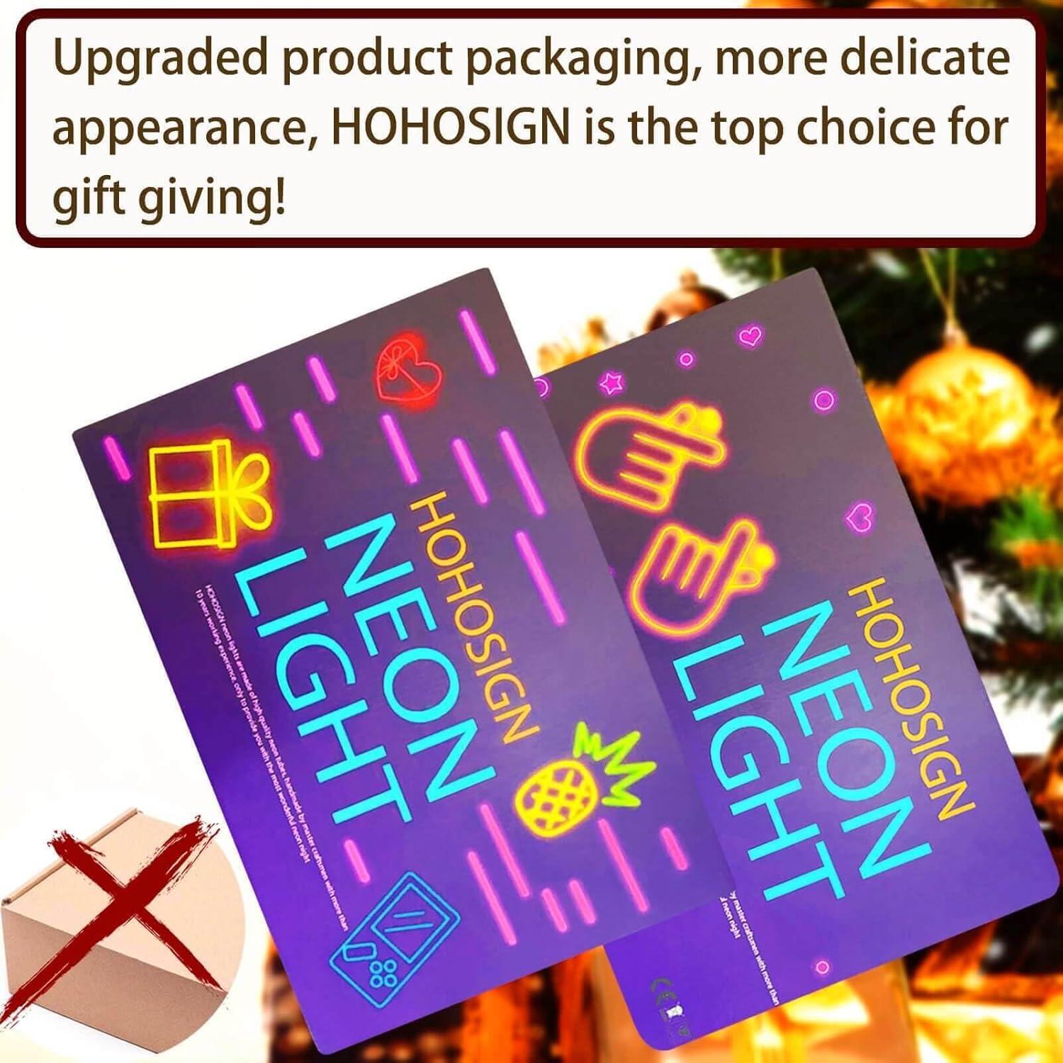 Letrero de Neón Buenas Vibras HOHOSIGN 20x40 cm Rosa USB