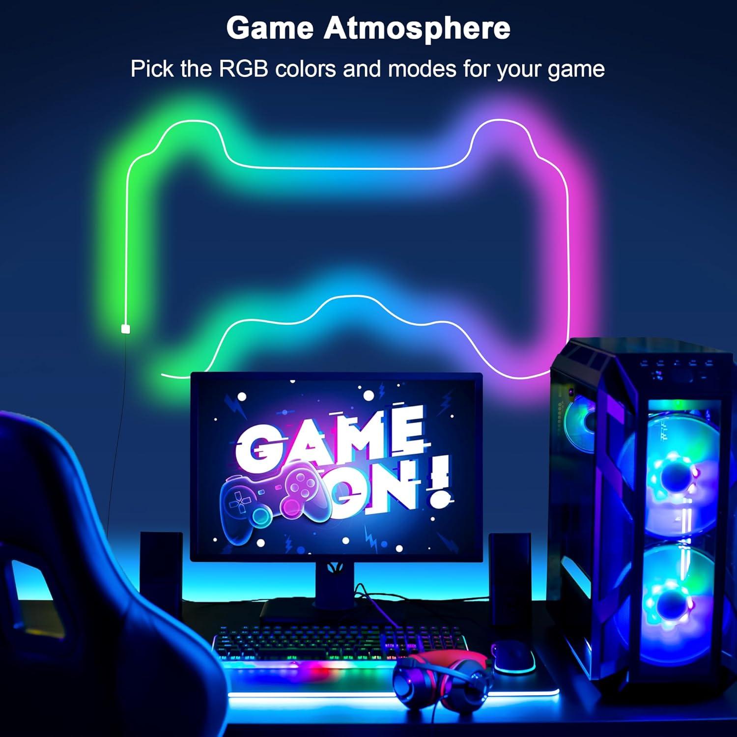 Cozylady Tira LED Neon RGB 6m con Control Remoto y App