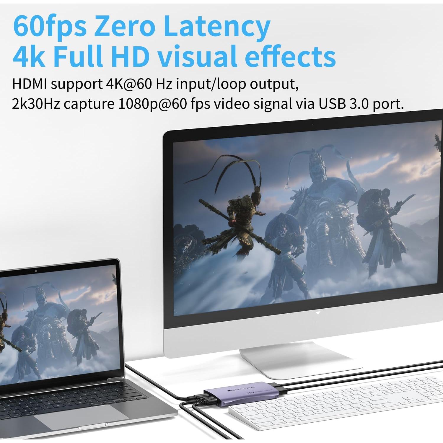 Tarjeta de Captura de Video 4K Loya Ark USB 3.0 1080p 60fps