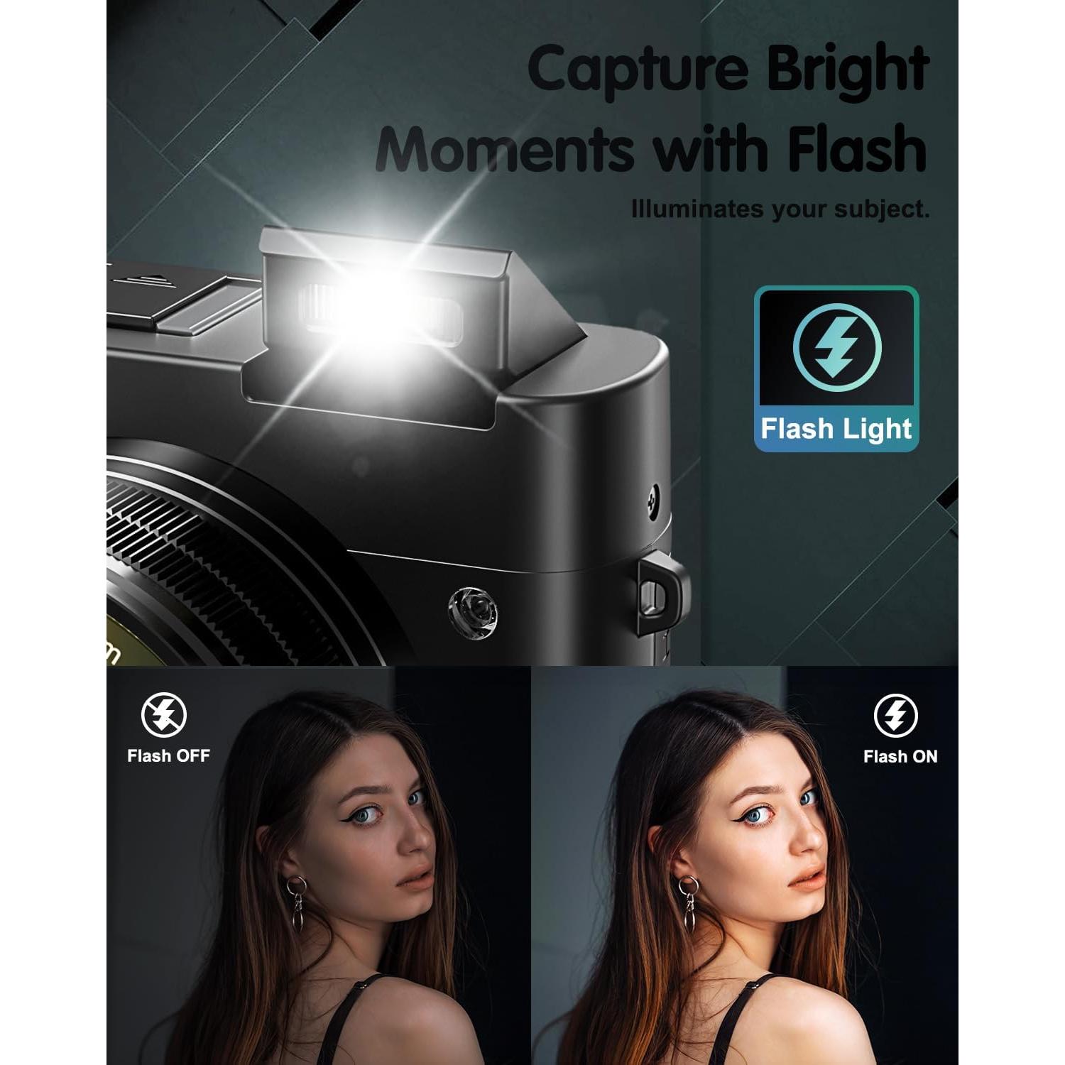 Cámara Digital 4K ToAuite DC218L 64MP Autofocus Zoom 16X