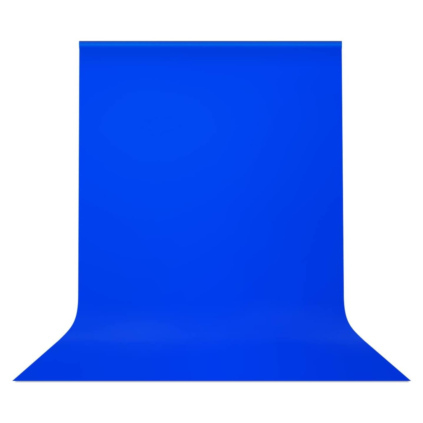 Julius Studio 5 X 10 Ft. Blue Photo Studio Backdrop Background for Photography, Video, and Content Creation Polyester Blue Muslin Backdrop, JSAG770