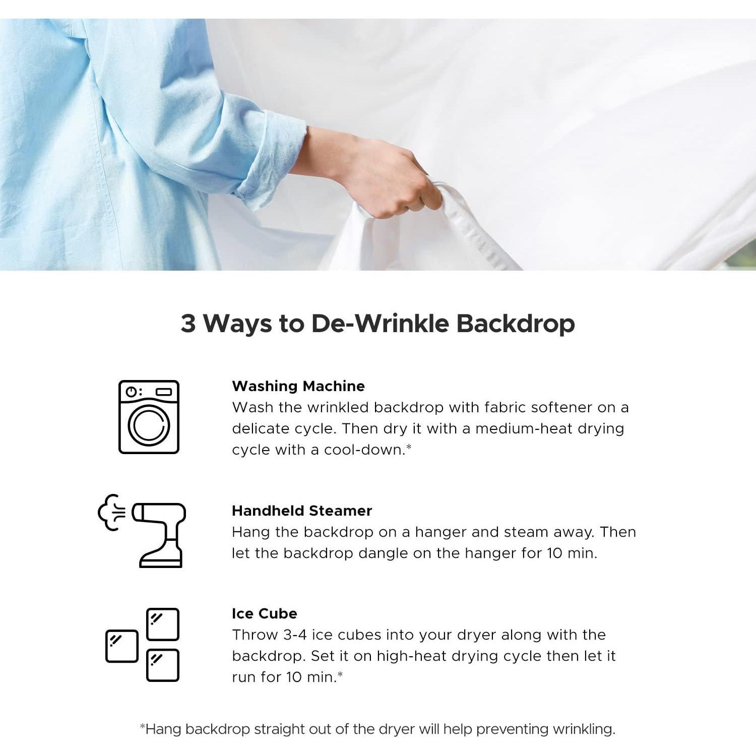 Julius Studio 5 X 10 Ft. Blue Photo Studio Backdrop Background for Photography, Video, and Content Creation Polyester Blue Muslin Backdrop, JSAG770