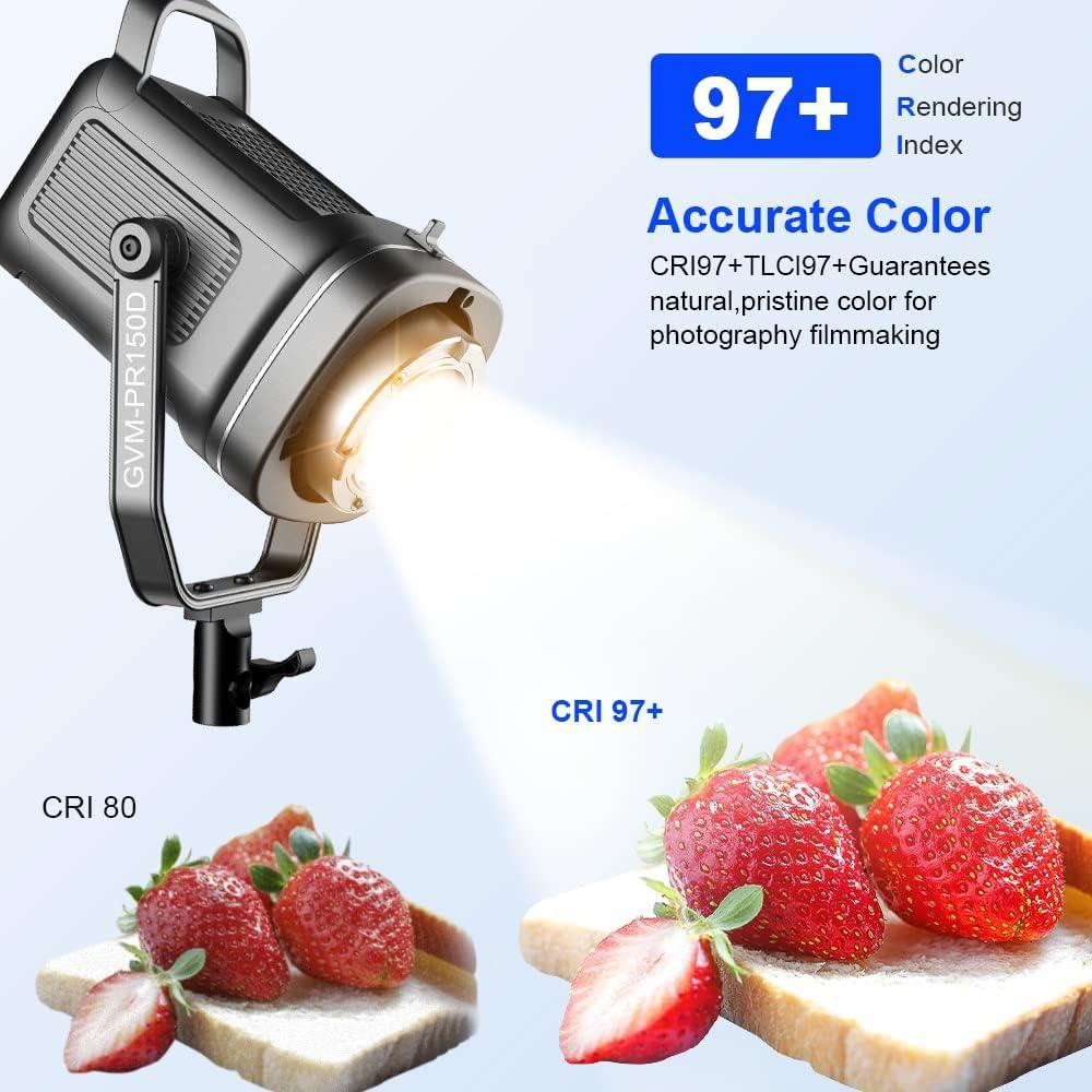 Kit de Luz de Estudio LED GVM 150W con Softbox y Soporte