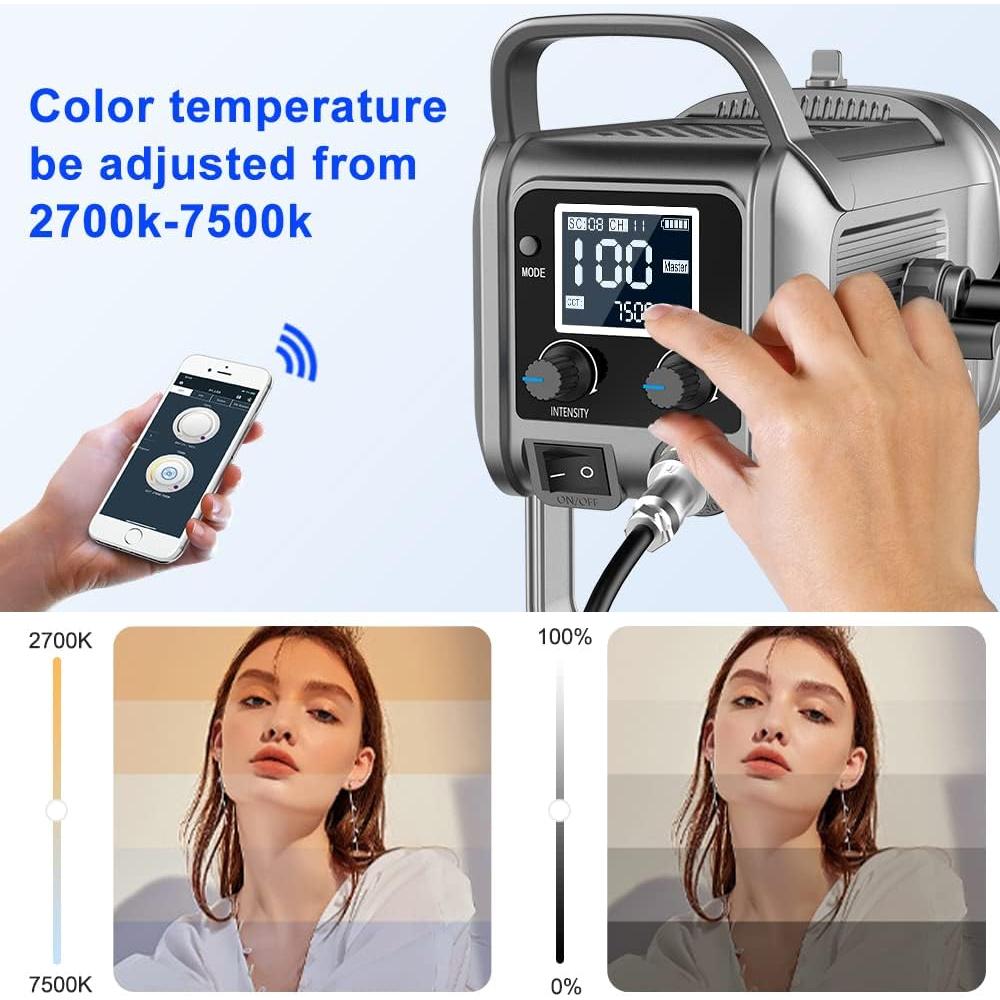 Kit de Luz de Estudio LED GVM 150W con Softbox y Soporte