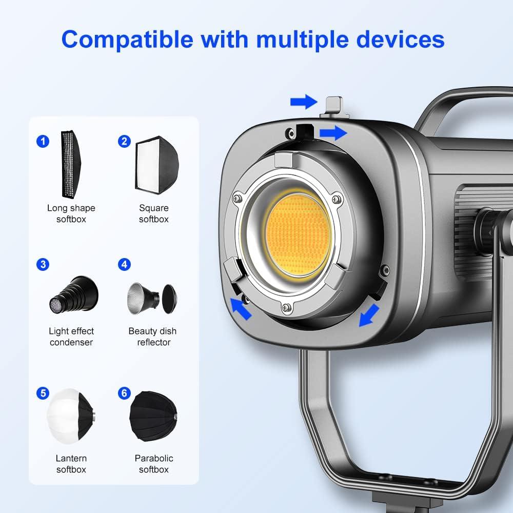 Kit de Luz de Estudio LED GVM 150W con Softbox y Soporte
