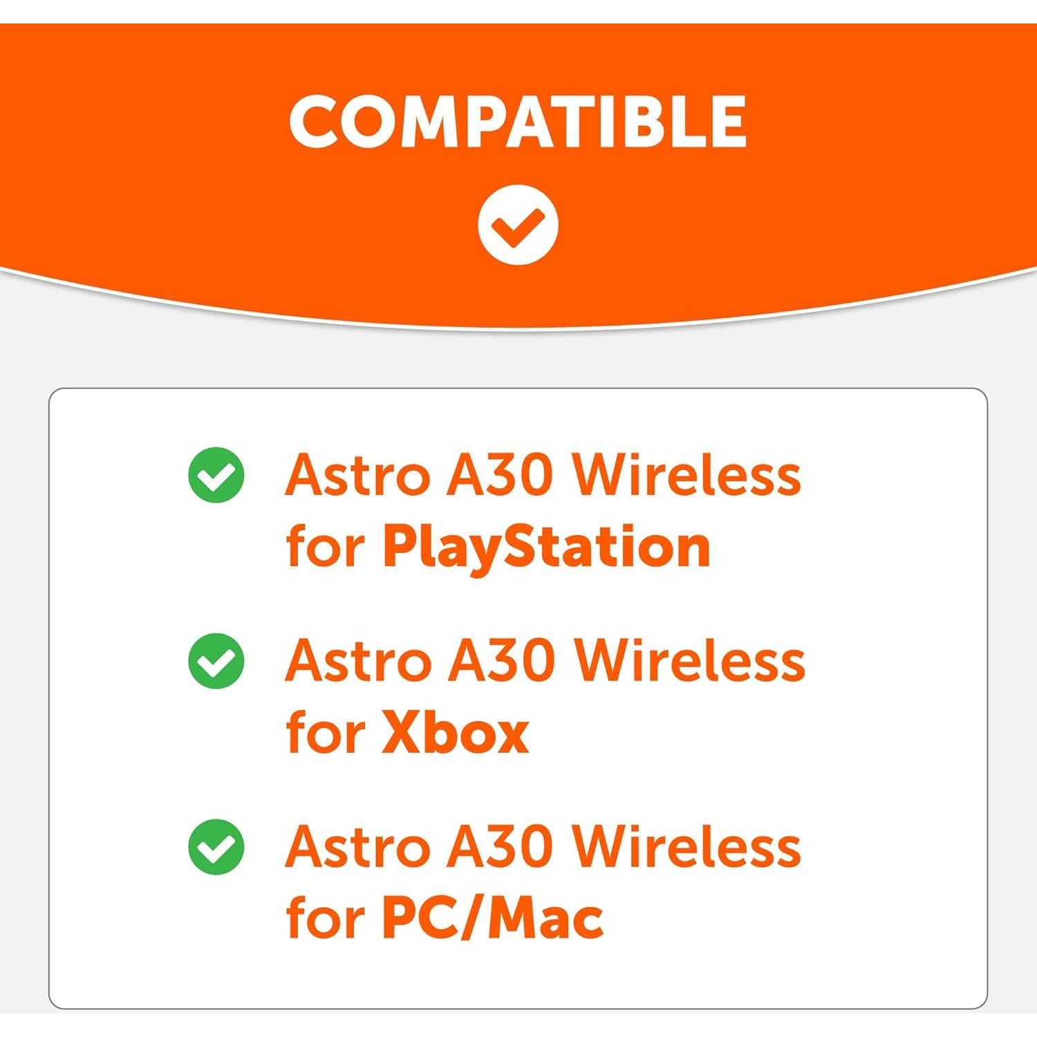 WC Freeze A30 - Cooling Gel Earpads Compatible with Logitech Astro A30 Headphones by Wicked Cushions - Elevate Comfort, Durability, Thickness & Sound Isolation for Epic Gaming Sessions | 90's Black