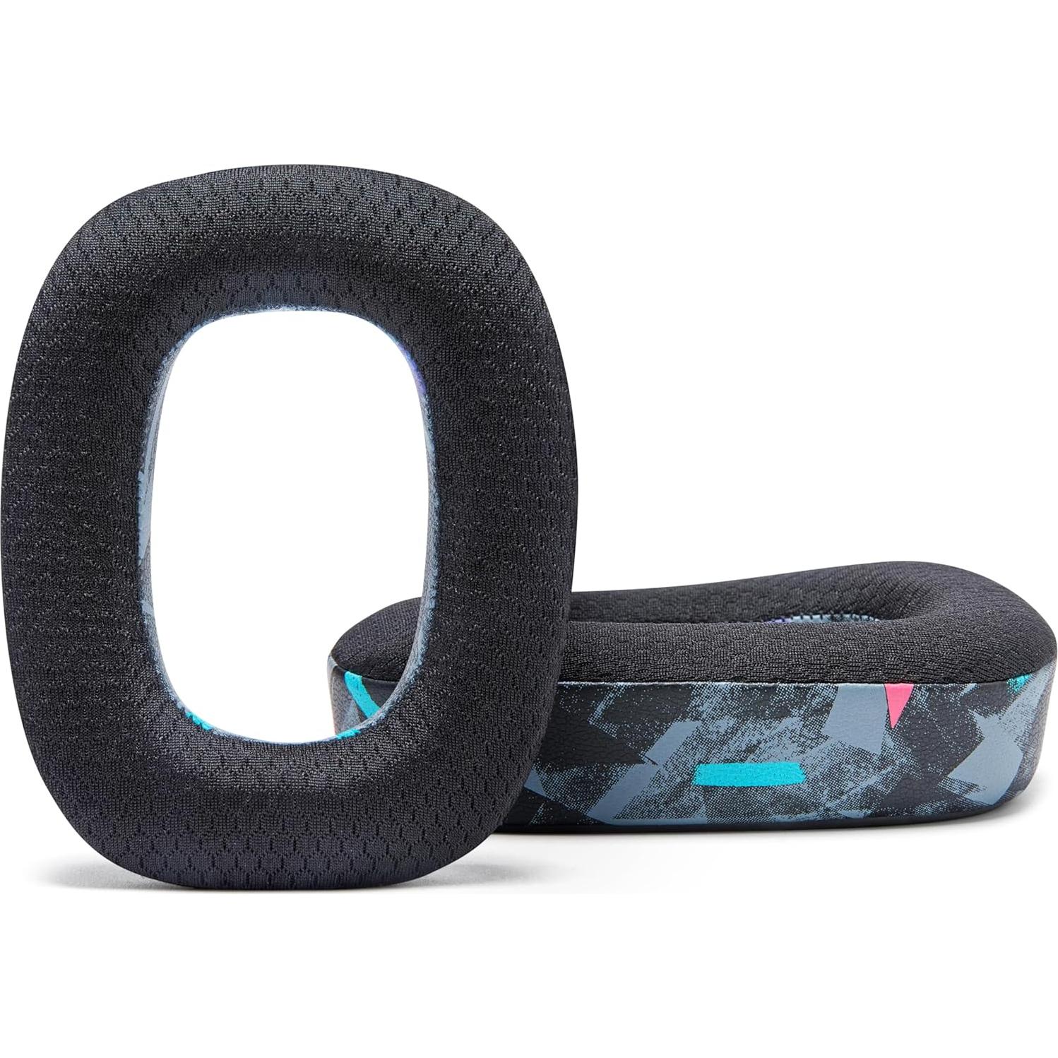 WC Freeze A30 - Cooling Gel Earpads Compatible with Logitech Astro A30 Headphones by Wicked Cushions - Elevate Comfort, Durability, Thickness & Sound Isolation for Epic Gaming Sessions | 90's Black