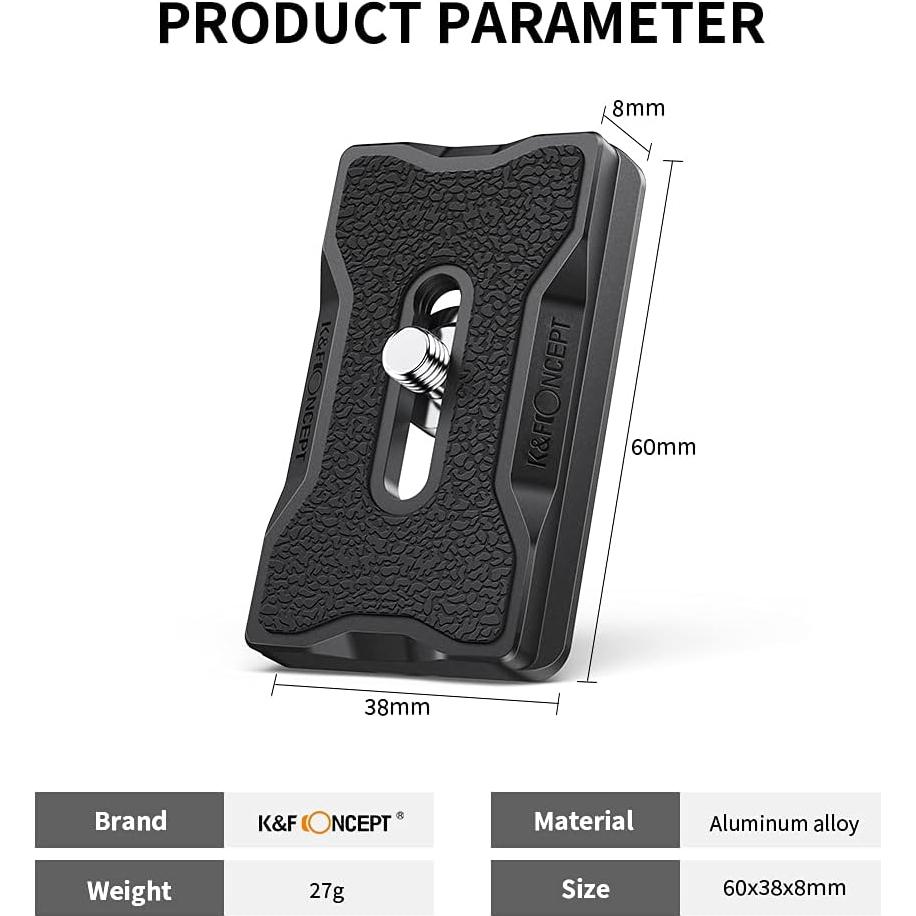 K&F Concept K-28 Camera Tripod Quick Release Mounting Plate