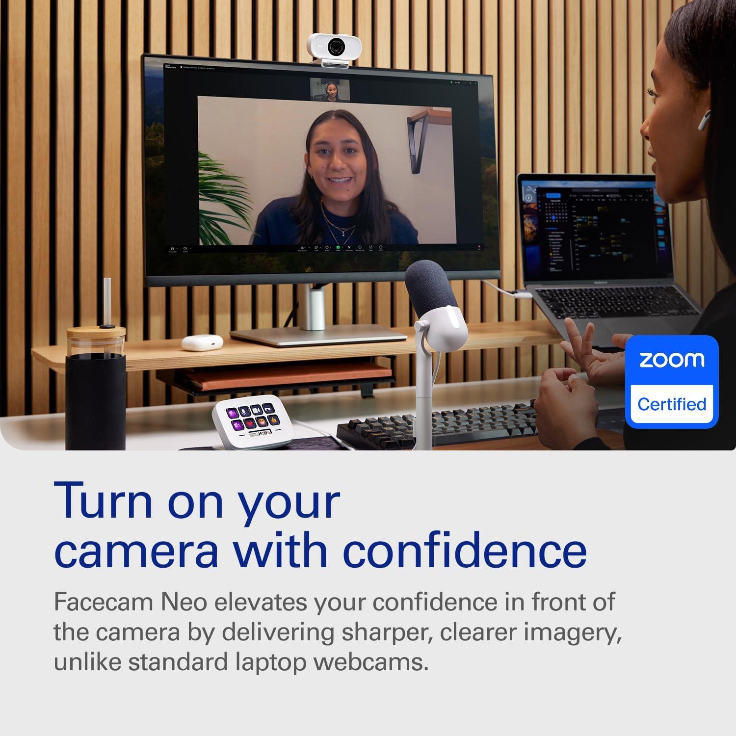 Elgato Facecam Neo - Webcam Full HD 1080p60 USB-C con obturador