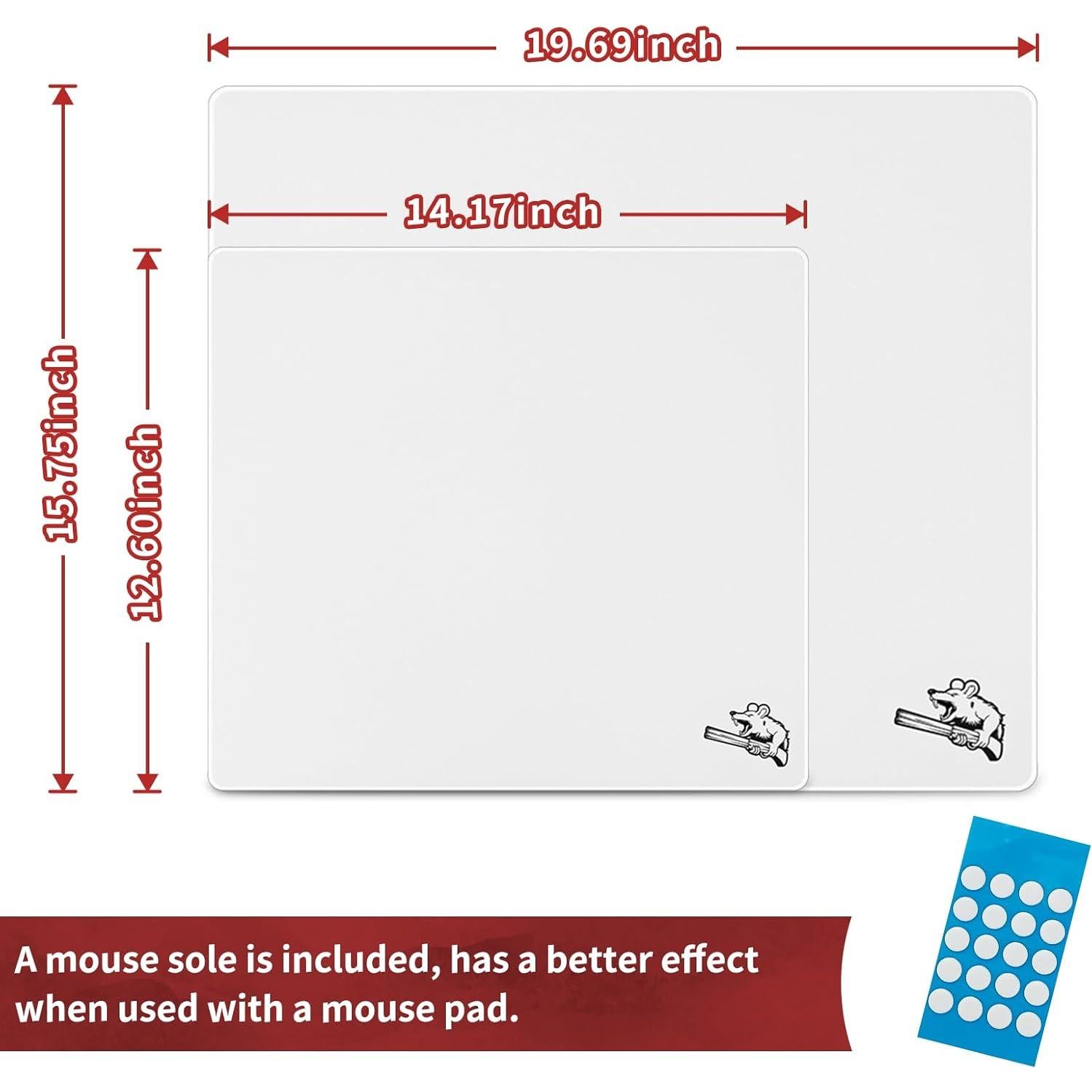 Alfombrilla de Ratón de Vidrio Templado SIROOLAC 400x500mm