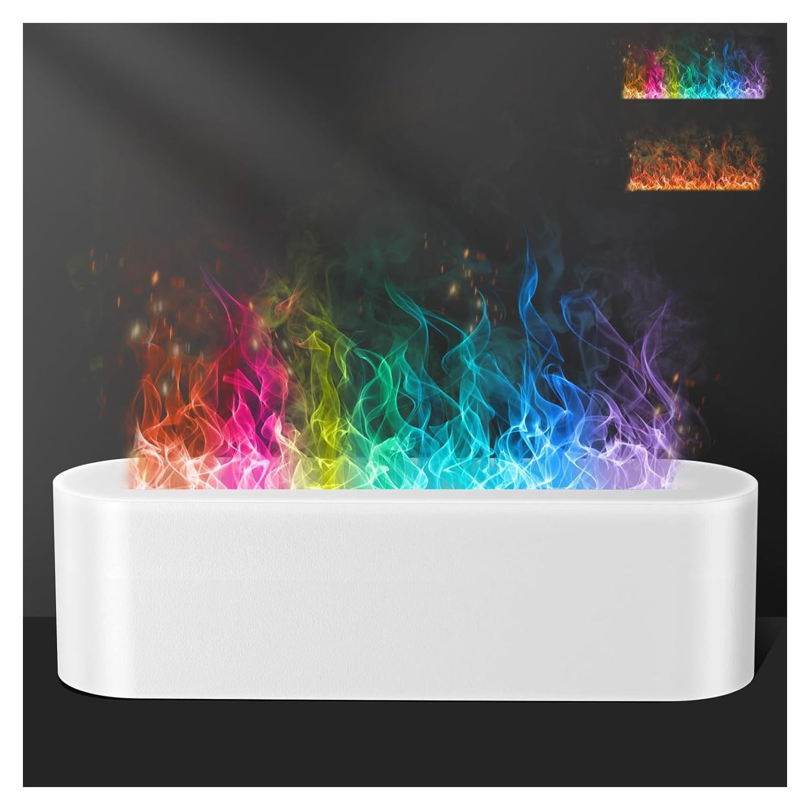 Difusor de Aroma Eiifiter DQ709, Humidificador 150ml, Llama Colorida