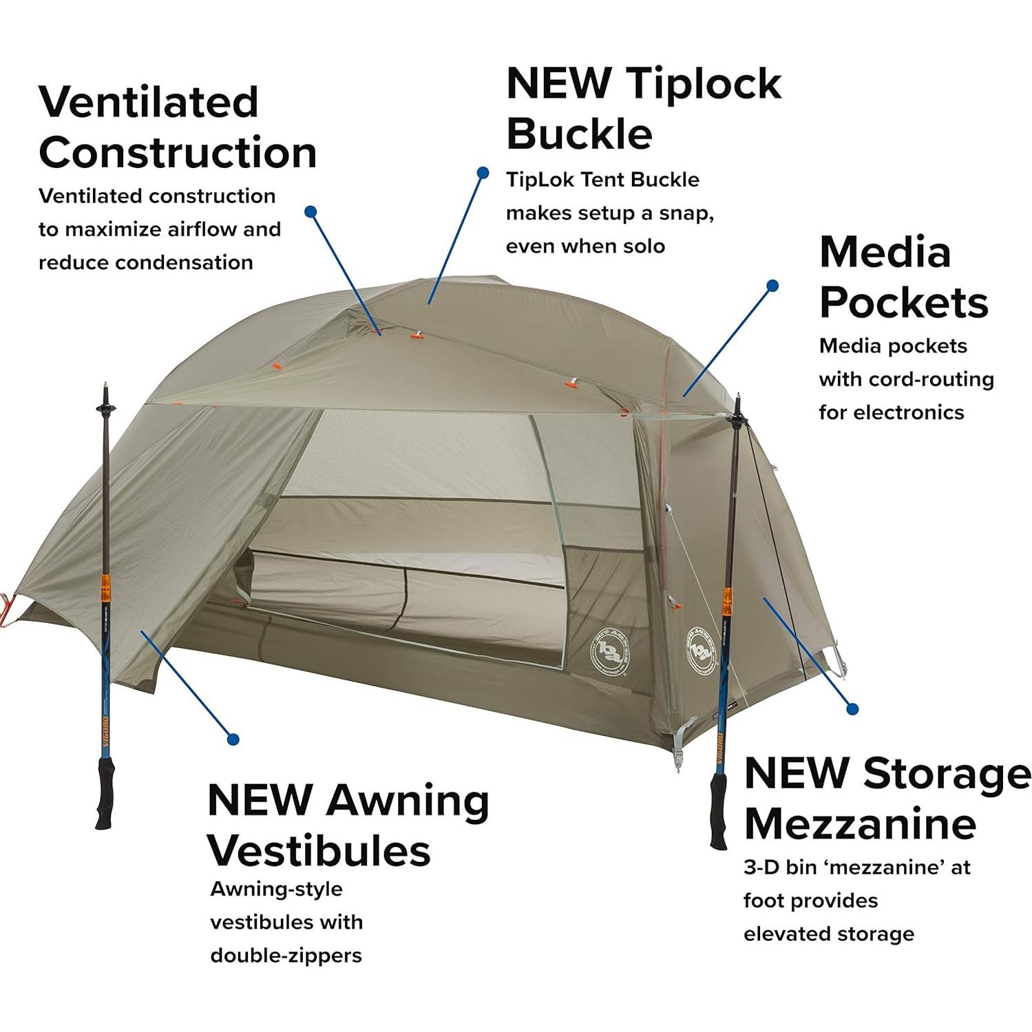 Tienda de Camping Ultraligera Big Agnes Copper Spur HV UL 1 Persona