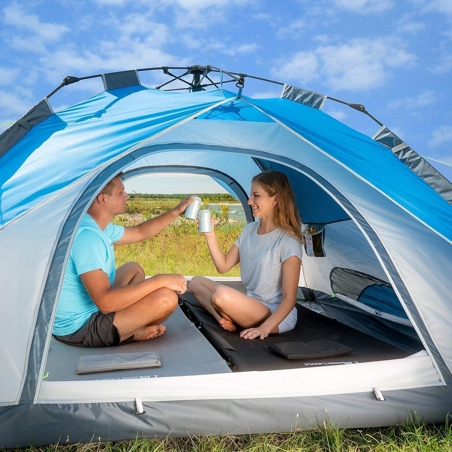 Carpa Pop Up MOON LENCE J1 para 4 Personas Impermeable