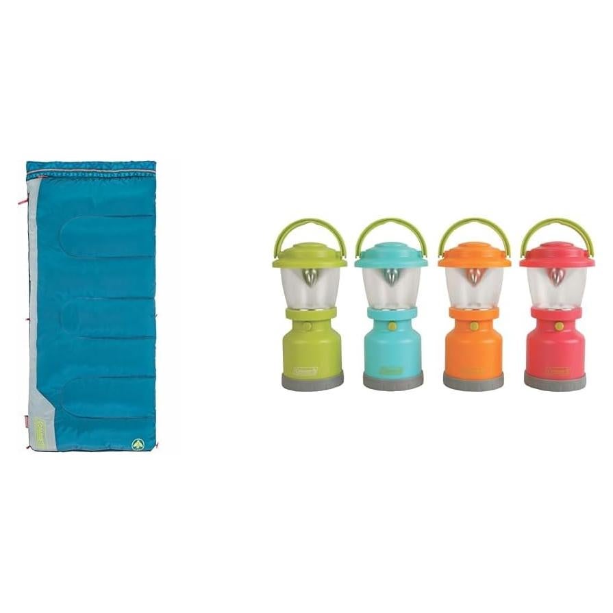 Saco de dormir Coleman Kids 10°C, brilla en la oscuridad