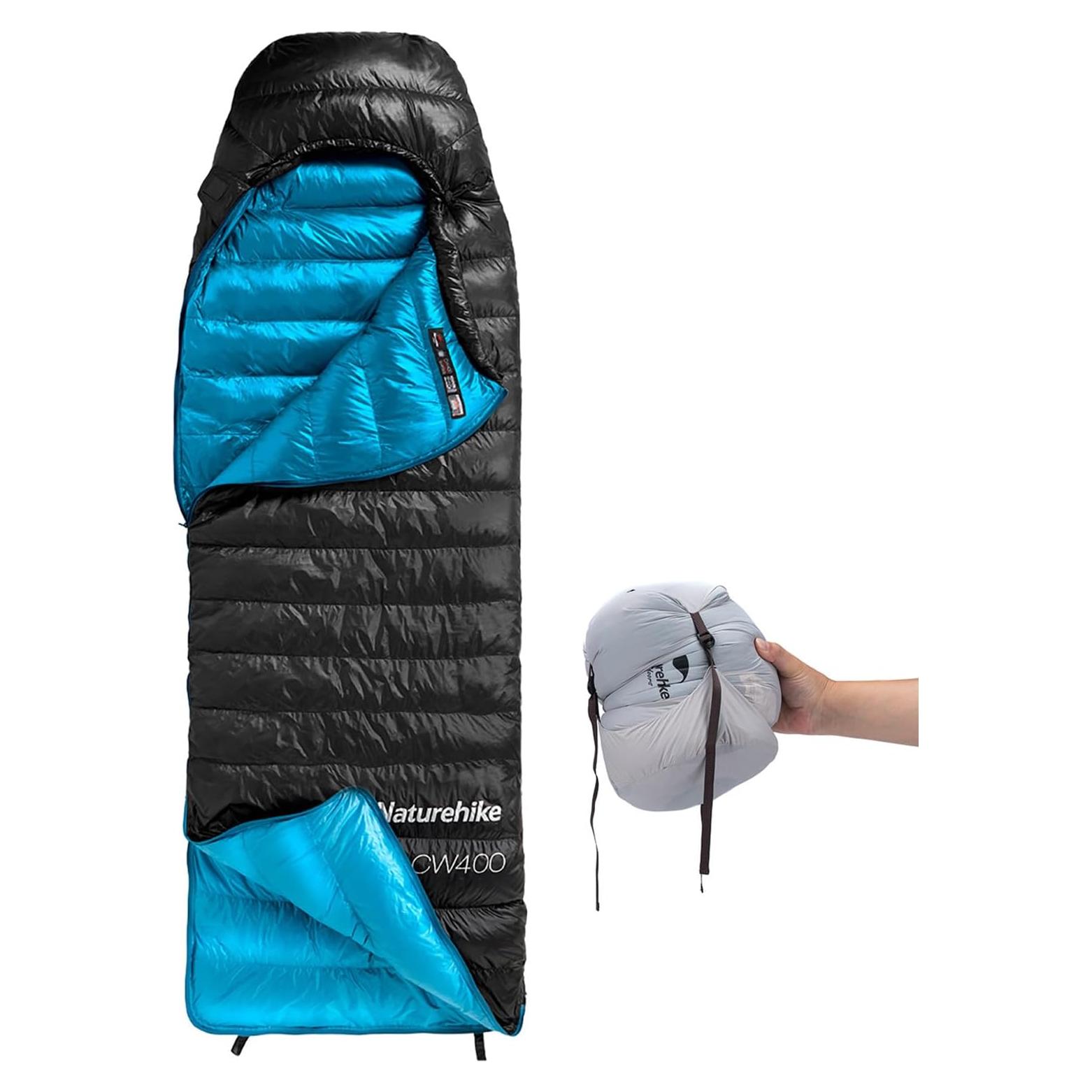 Saco de dormir plumas Naturehike CW400-1 220x85cm para 5°C