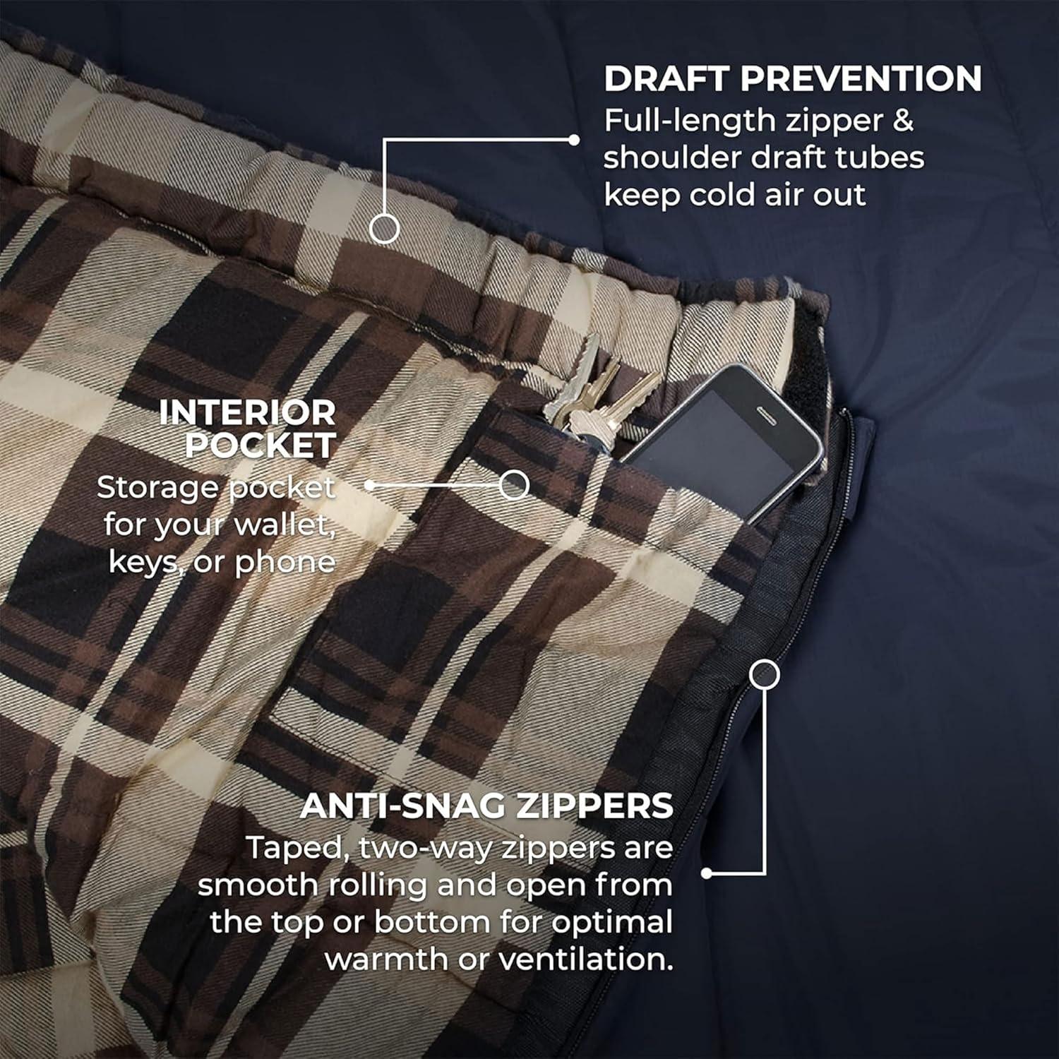 Saco de Dormir TETON Celsius XL -32C, 3 Temporadas, Azul