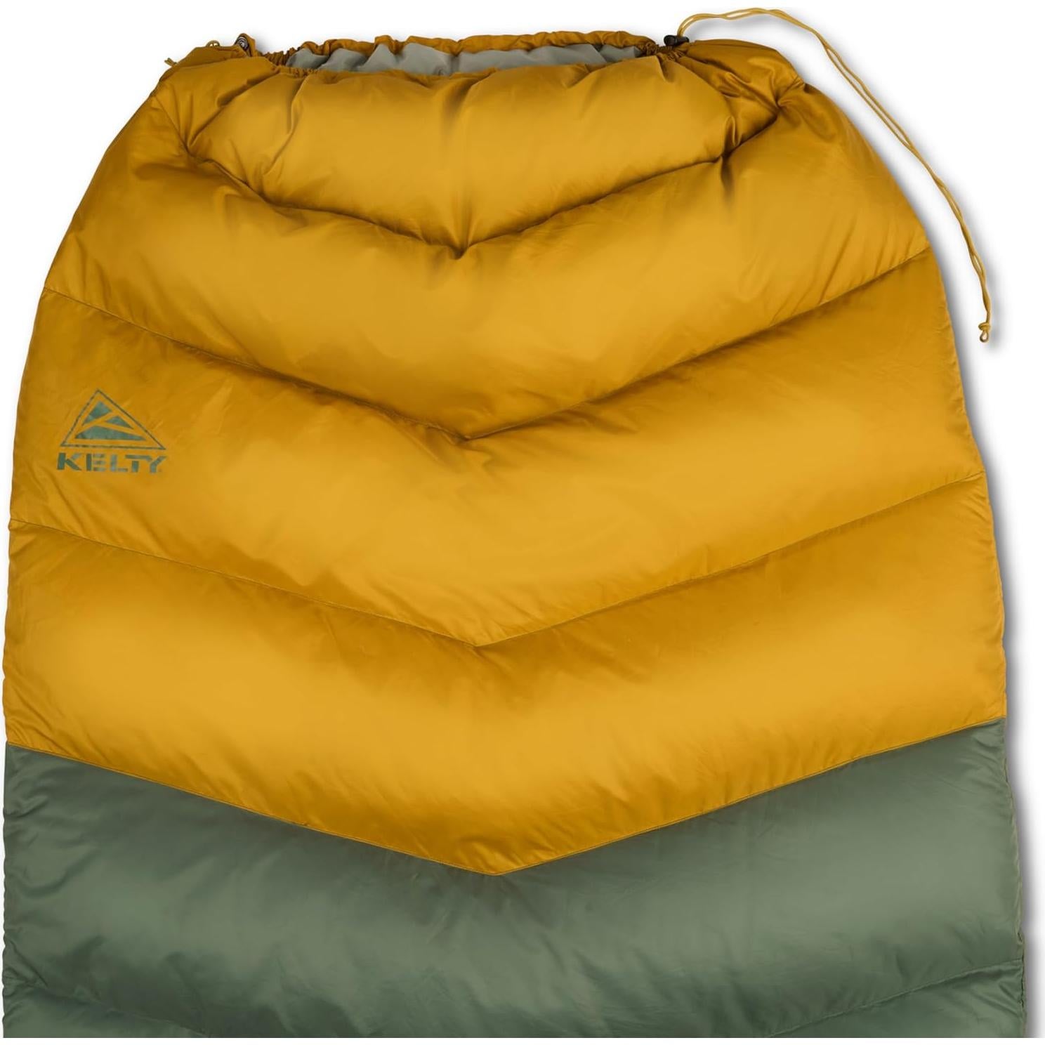 Saco de Dormir Kelty Galactic 30° Relleno Plumón 550 Verde Pato