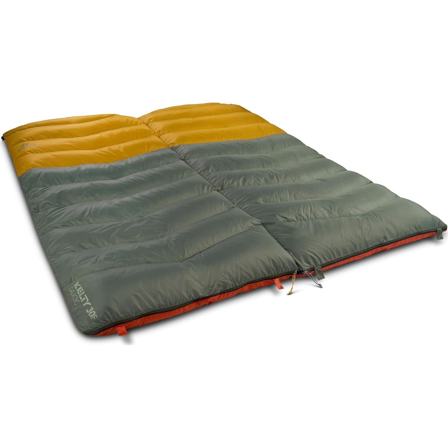 Saco de Dormir Kelty Galactic 30° Relleno Plumón 550 Verde Pato