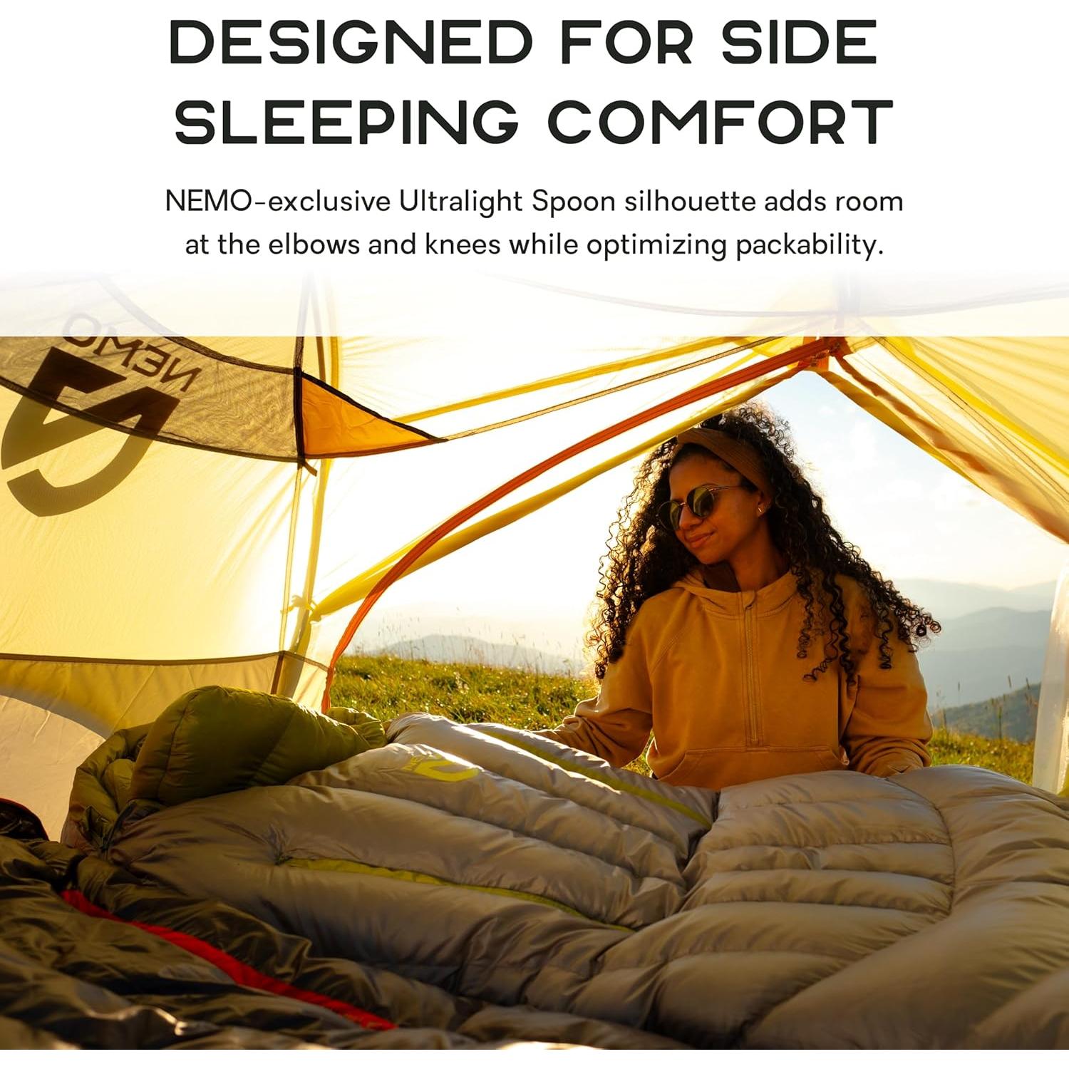 Saco de dormir de plumas NEMO Riff 30°F (-1°C) Regular