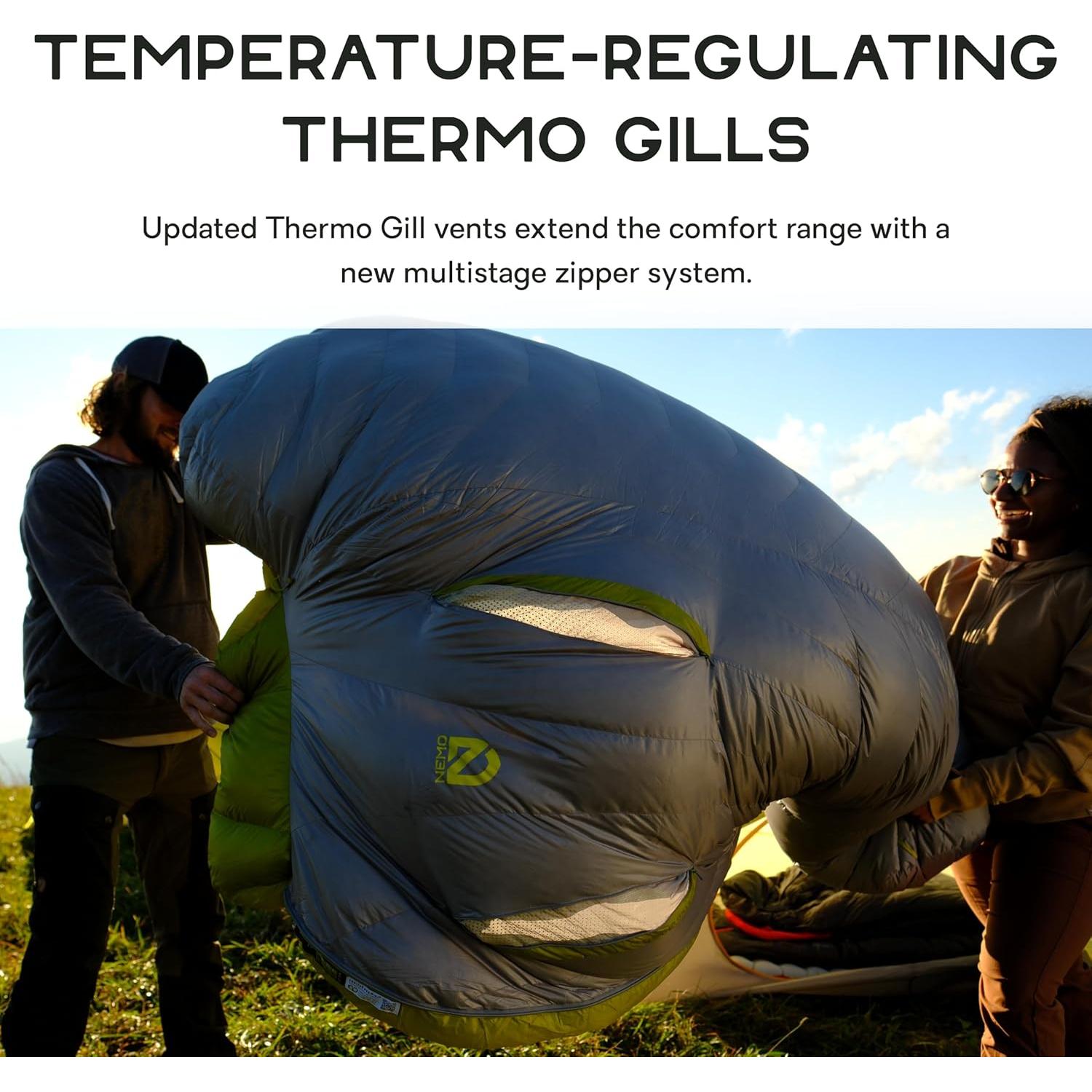 Saco de dormir de plumas NEMO Riff 30°F (-1°C) Regular