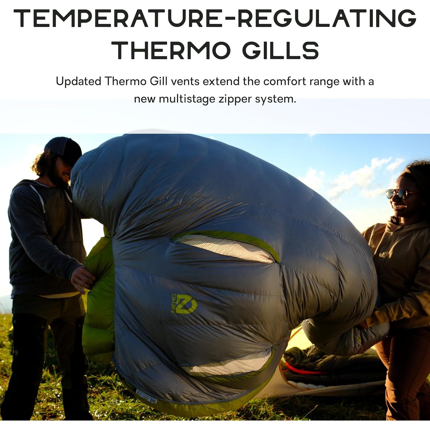 Saco de dormir de plumón NEMO Riff 15°F (−9°C) para 1 persona