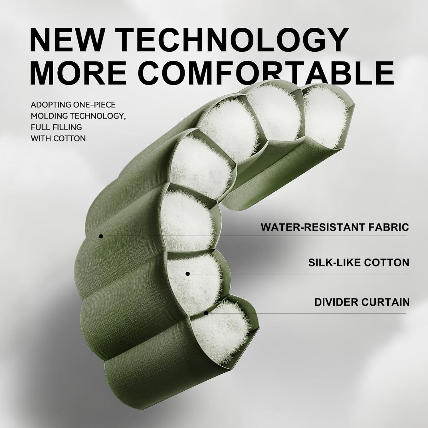 Saco de dormir TANSTRIDER 3 estaciones 220x80cm impermeable