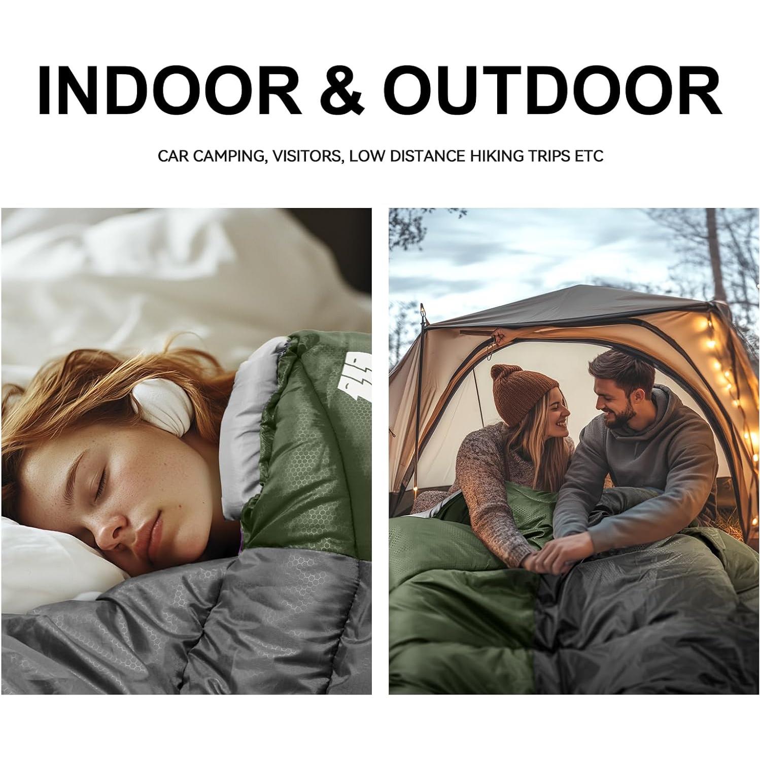 Saco de dormir TANSTRIDER 3 estaciones 220x80cm impermeable