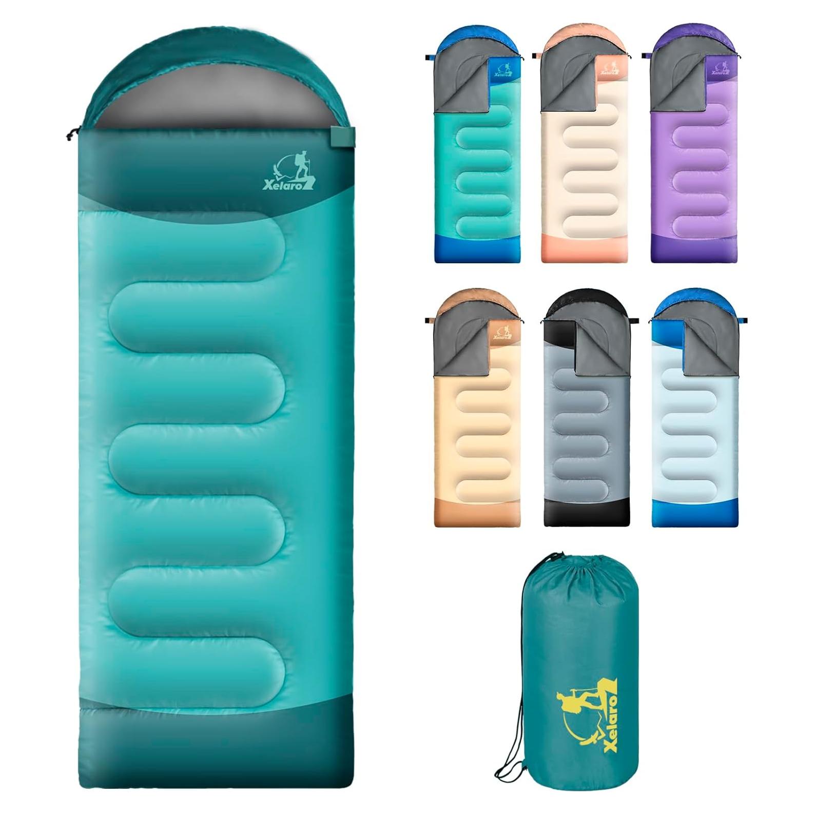 Saco de dormir Xelaro 3 estaciones 220x80 cm impermeable