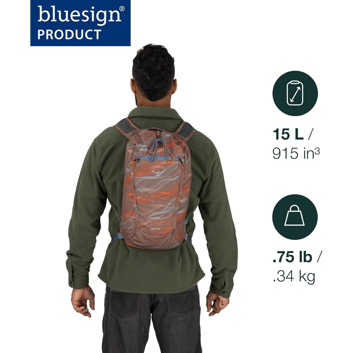 Osprey Daylite Cinch Backpack, Black