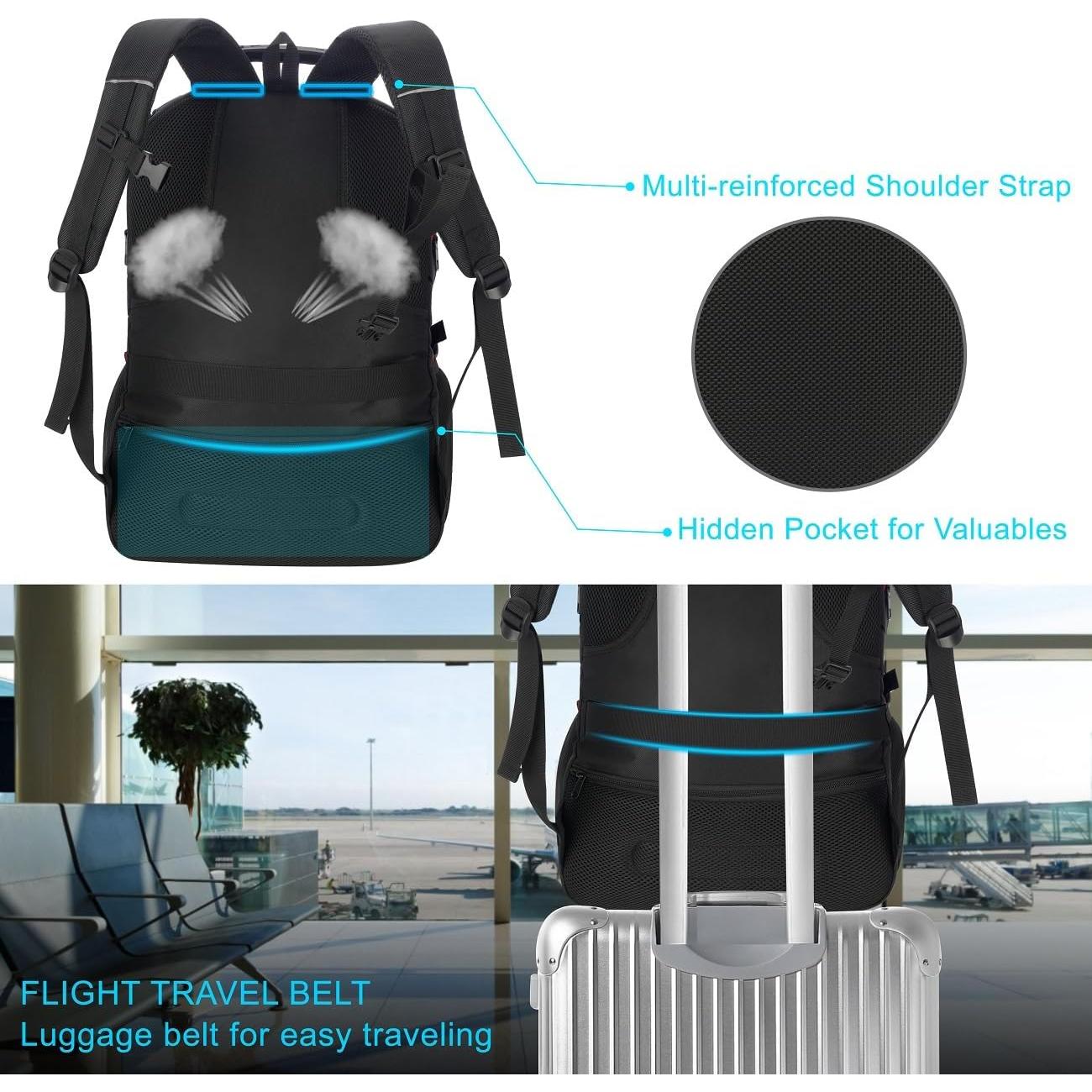 Mochila Escolar VESERI 17.3" con Compartimento para Zapatos