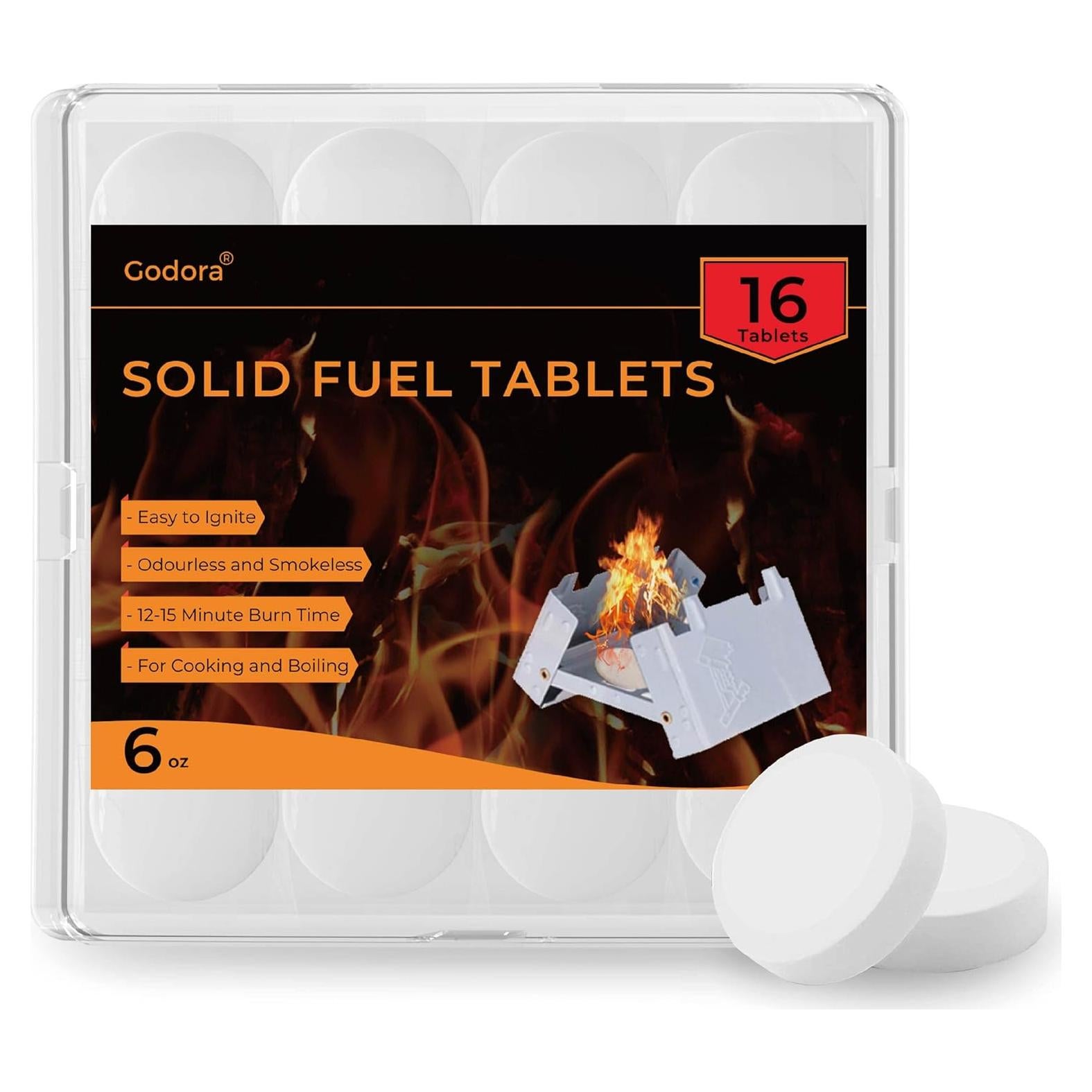 Tabletas de Combustible Sólido Godora 36x15g - Ecológicas y Portátiles