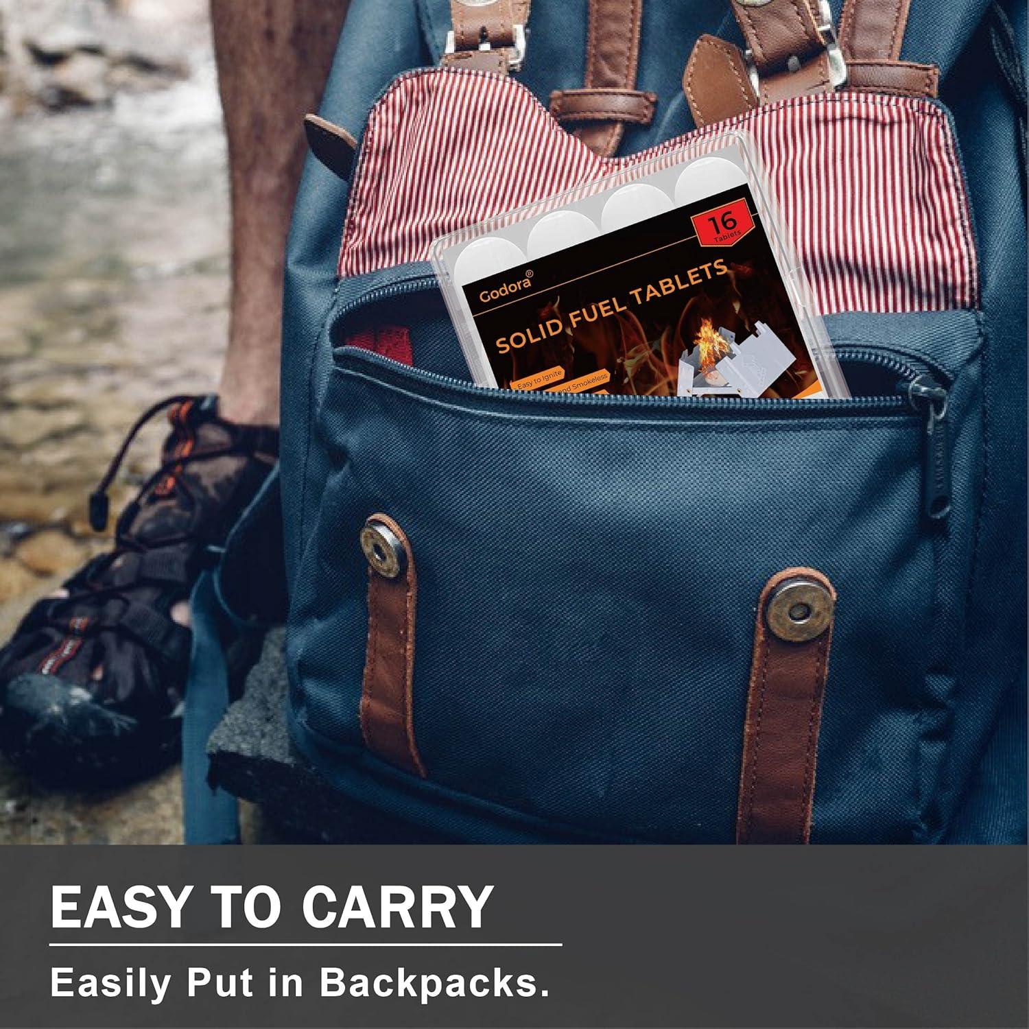 Tabletas de Combustible Sólido Godora 36x15g - Ecológicas y Portátiles