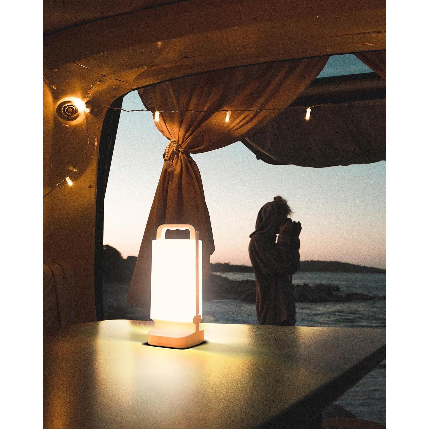 Linterna Solar Lepwings 6000mAh LED Recargable USB 80 Horas