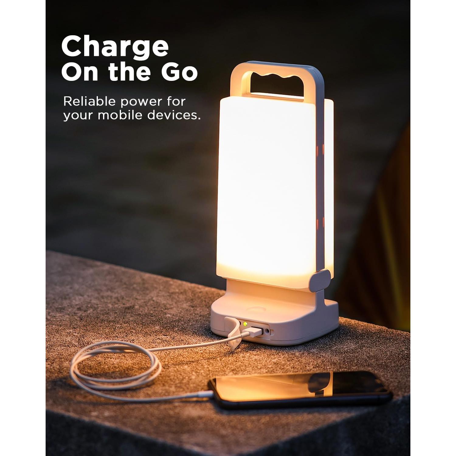 Linterna Solar Lepwings 6000mAh LED Recargable USB 80 Horas