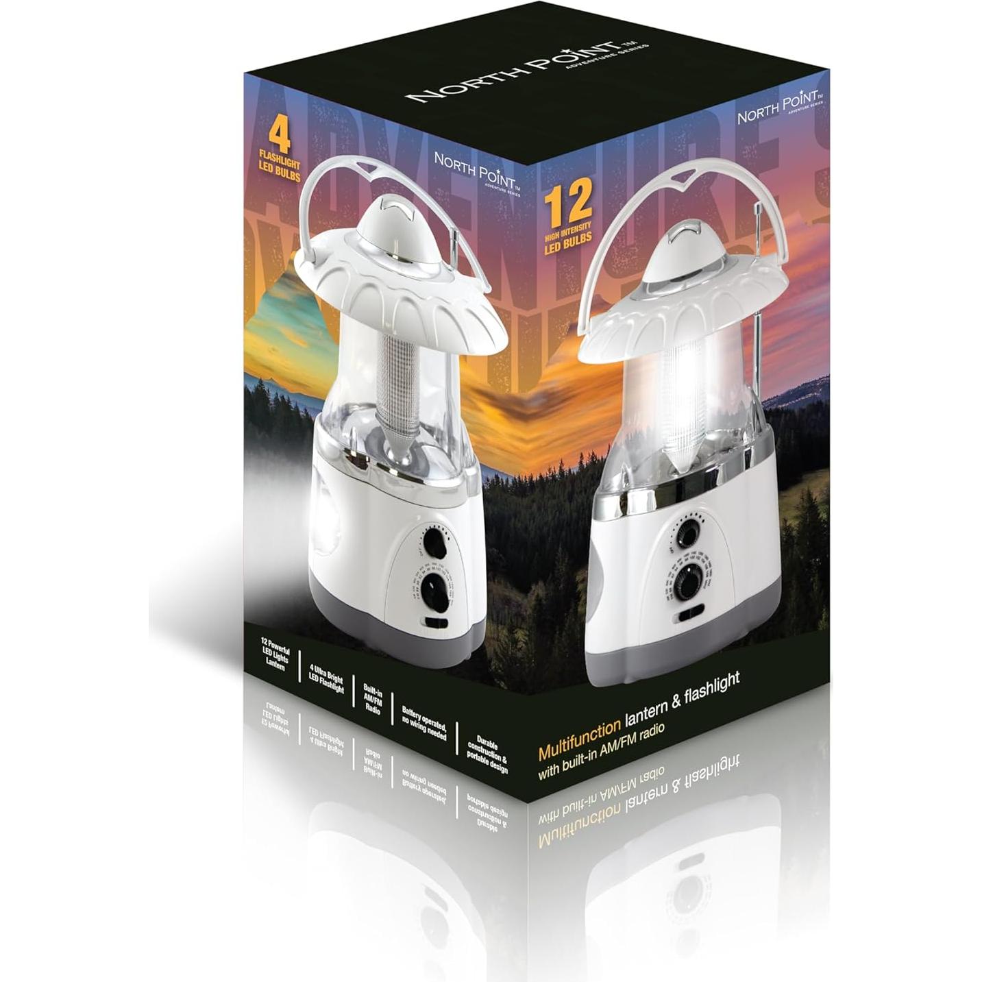 Linterna LED Multifuncional NorthPoint 12 LED 25.4cm Blanca