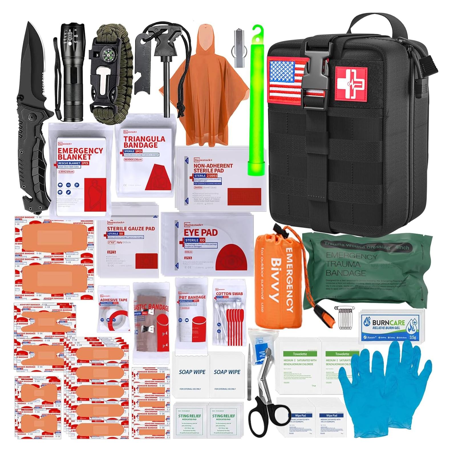 Kit de Primeros Auxilios Homestock+ Táctico Molle 1.1 kg