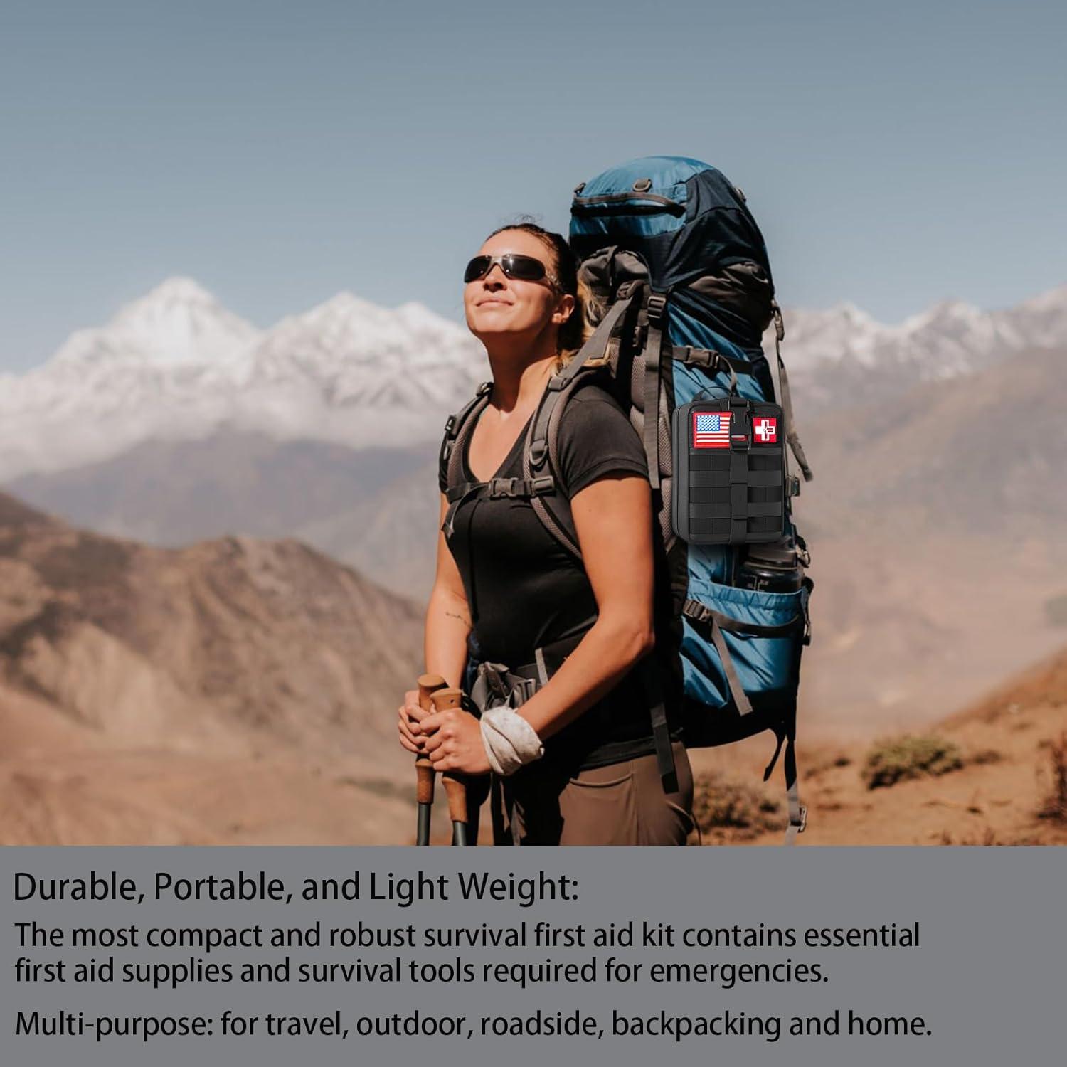 Kit de Primeros Auxilios Homestock+ Táctico Molle 1.1 kg