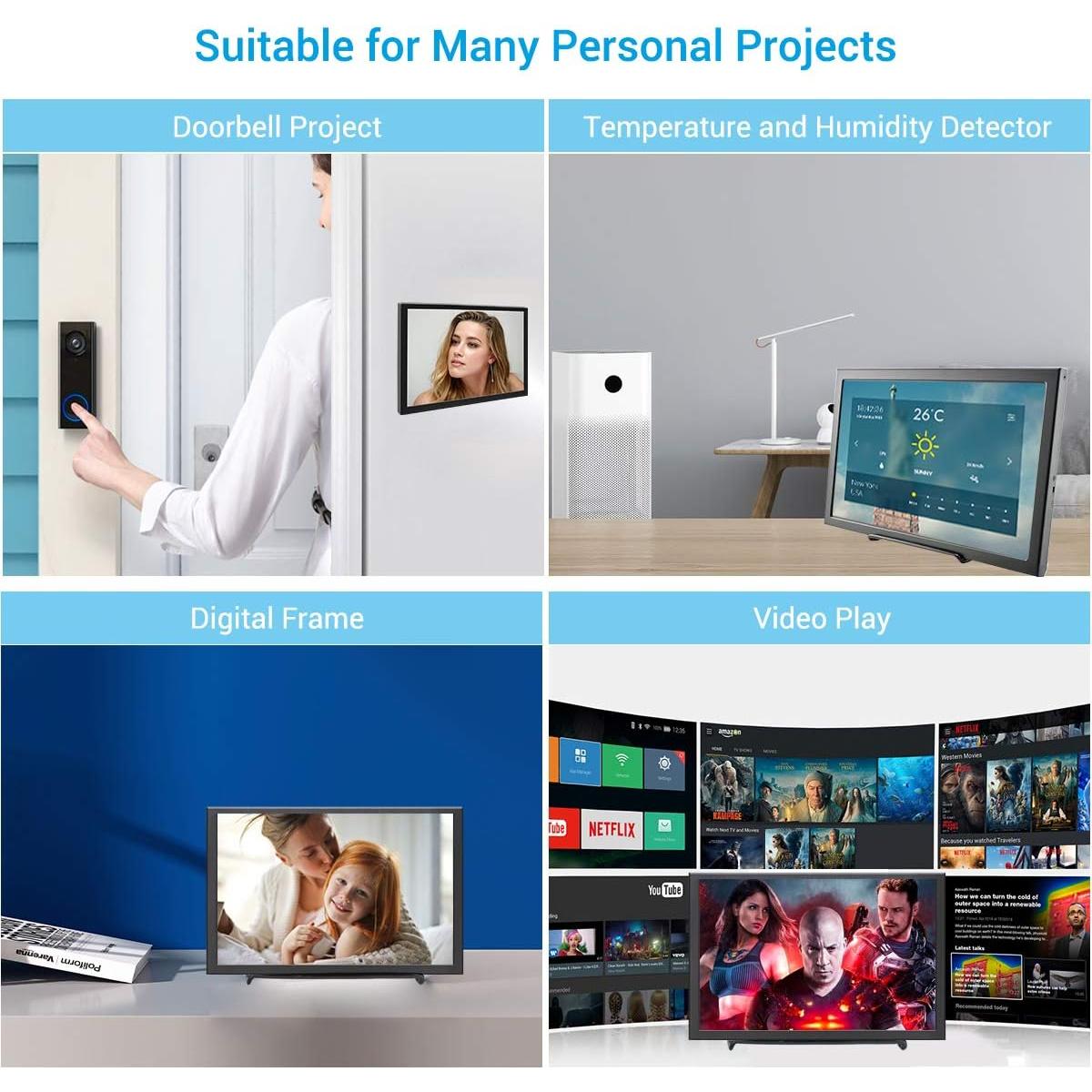 Monitor Portátil ELECROW 8" 1280x800 HDMI VESA