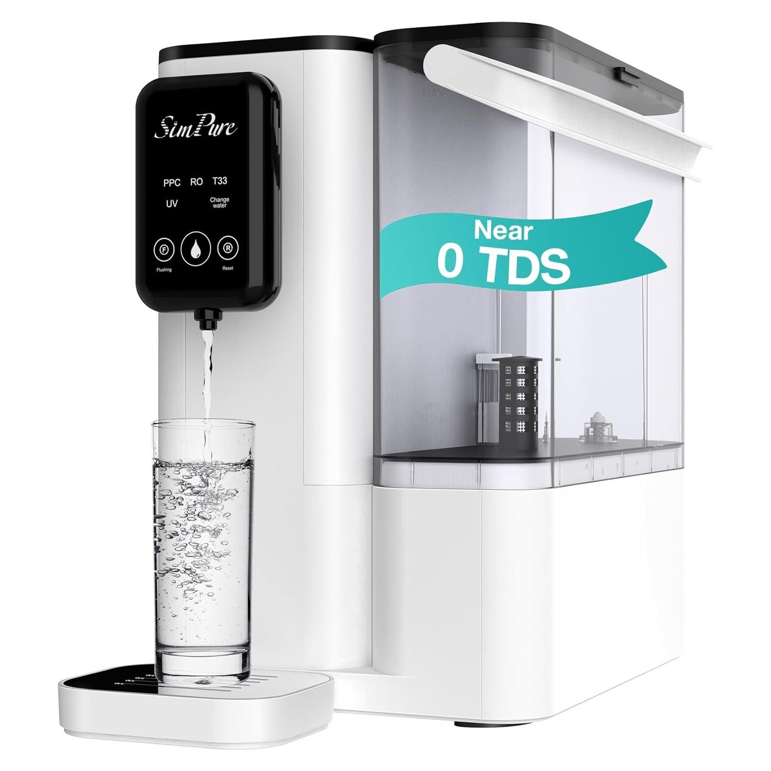 Purificador de Agua SimPure Y9T de Encimera 300 GPD TDS Casi Cero