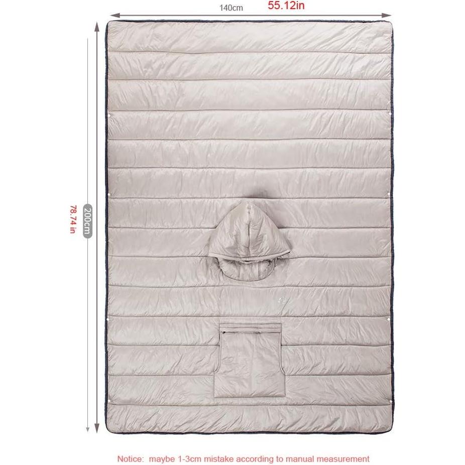 Saco de Dormir Poncho HI SUYI Beige Ultraligero 1 Persona