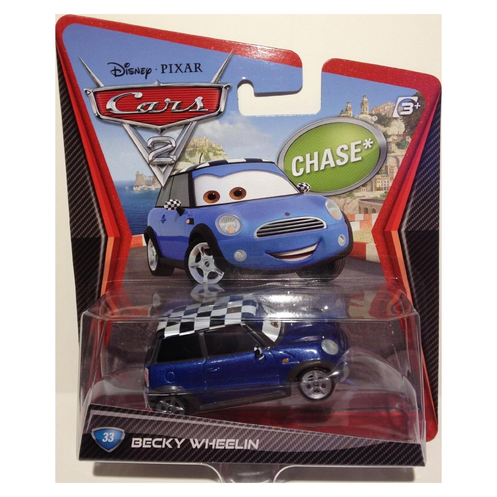 Vehículo Die-Cast Disney Pixar Cars 2 Becky Wheelin #33 1:55