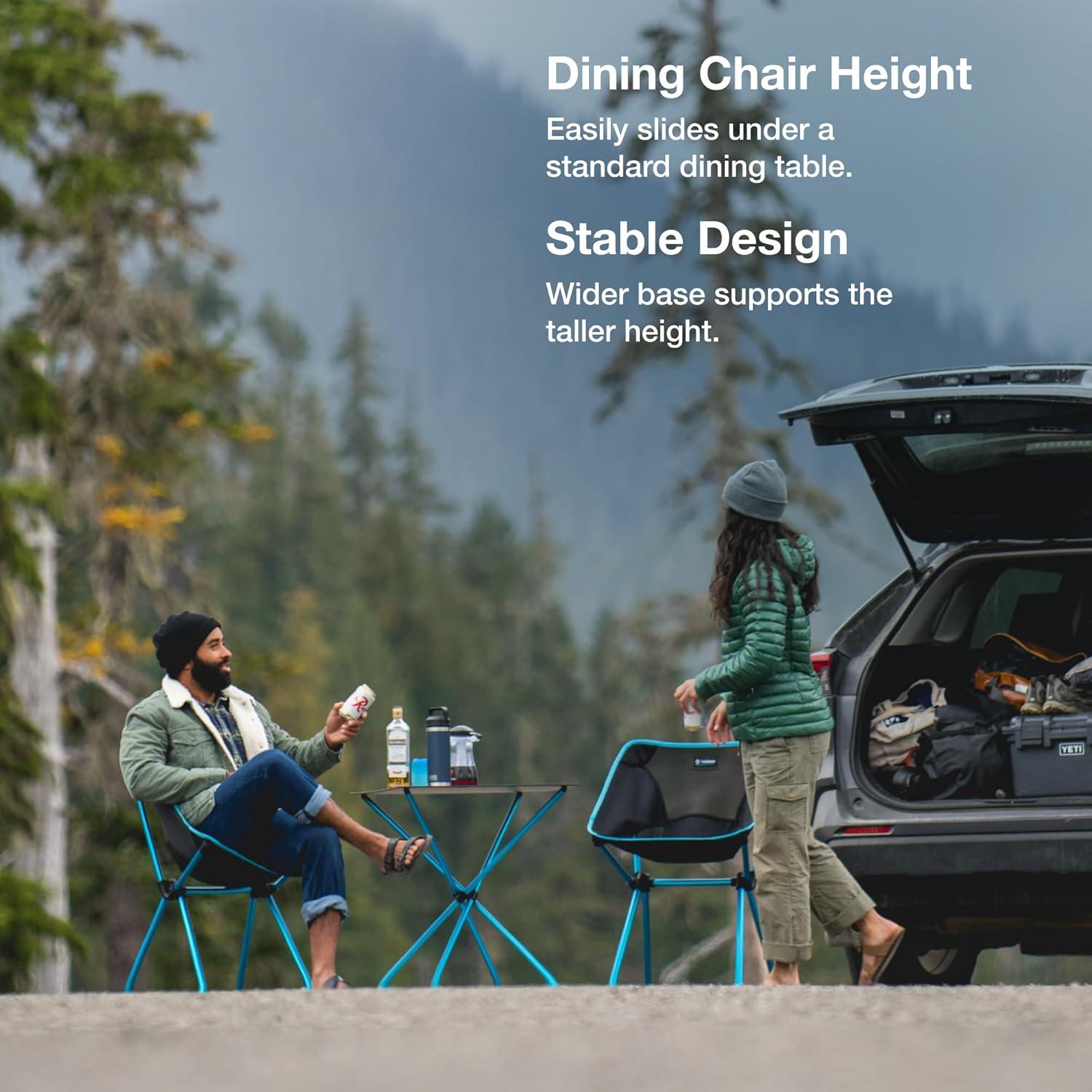 Silla de Comedor Plegable Helinox Café Negra 145 kg