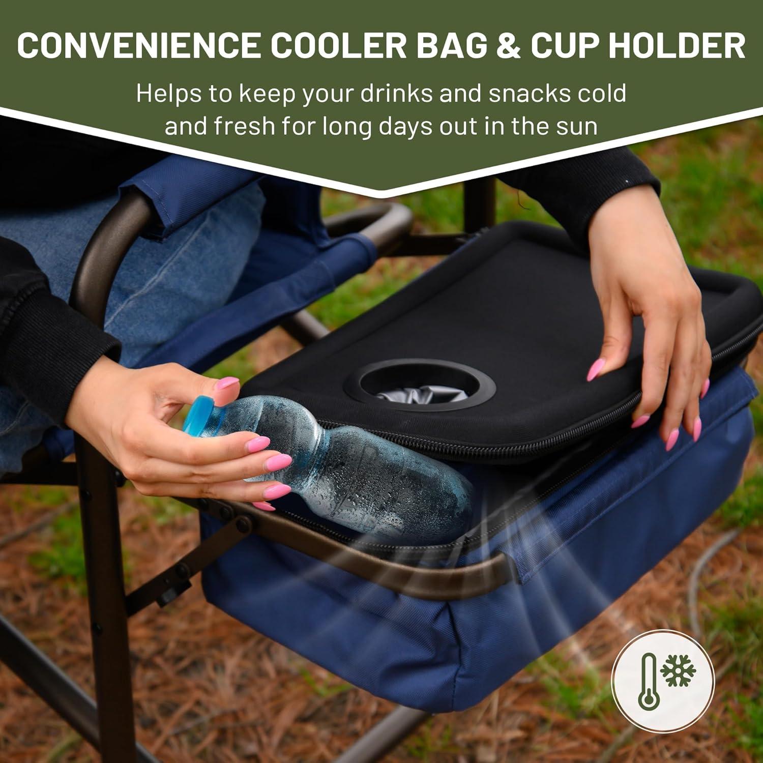 Silla de Camping Plegable TIMBER RIDGE con Bolsa Enfriamiento