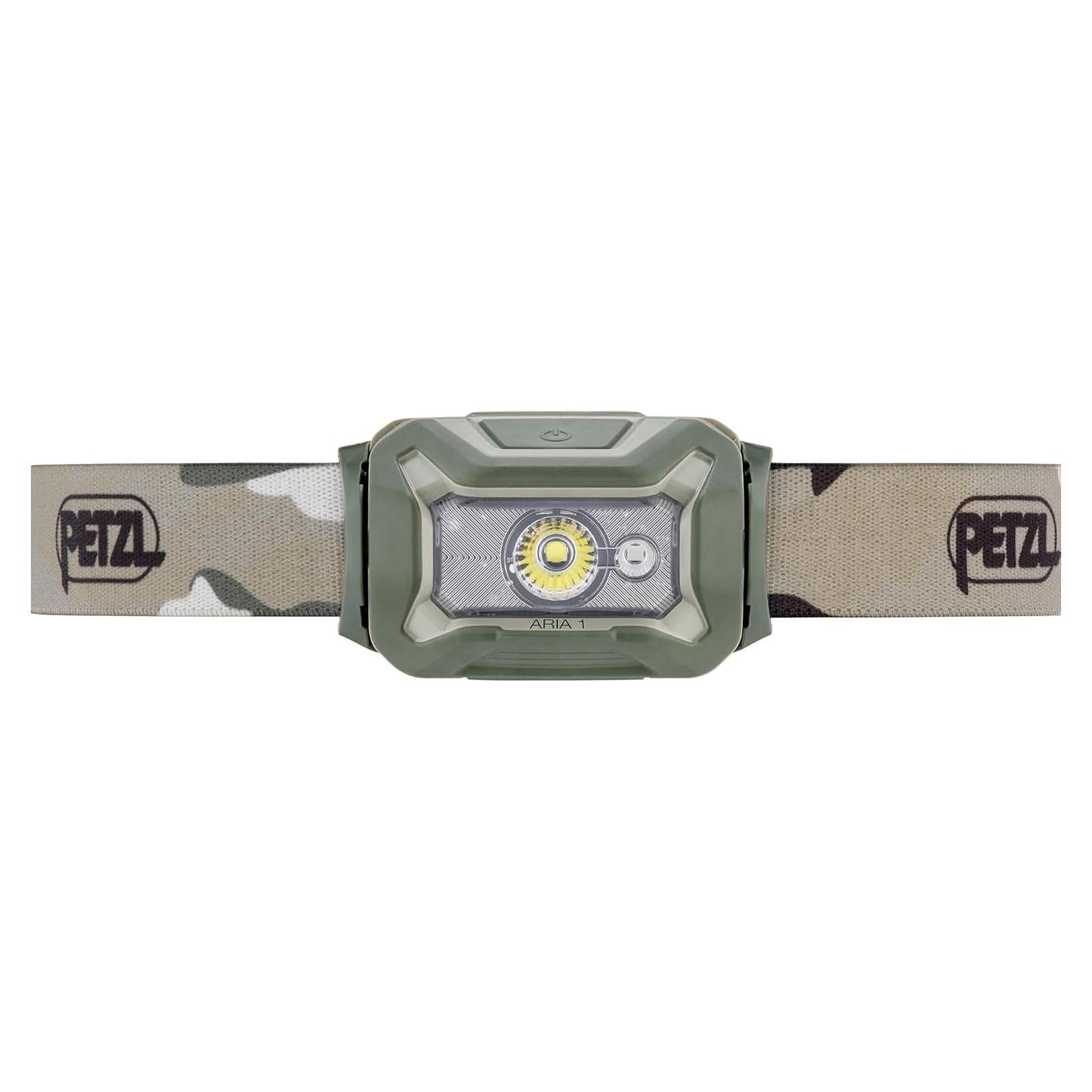 Linterna Frontal PETZL ARIA 1 RGB 350 Lúmenes Impermeable Camo