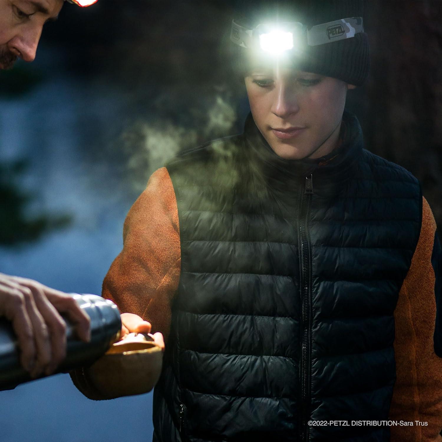 Linterna Frontal PETZL ARIA 1 RGB 350 Lúmenes Impermeable Camo