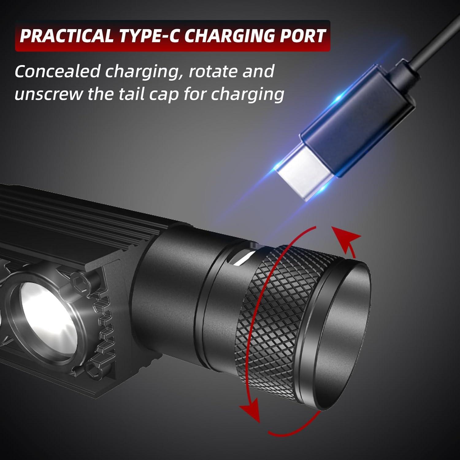 Linterna Frontal Recargable Changlinyd H25A LED 180° IPX6