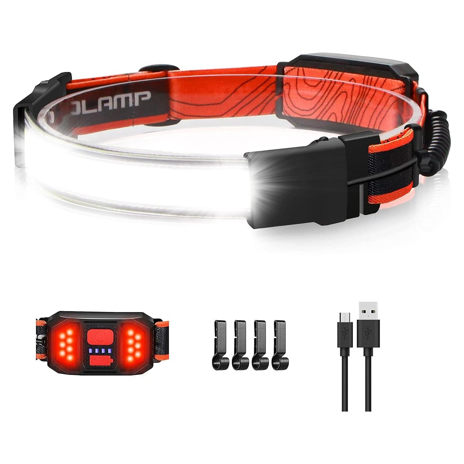 Linterna Frontal LED Spriak B42L 1000 Lúmenes Recargable USB